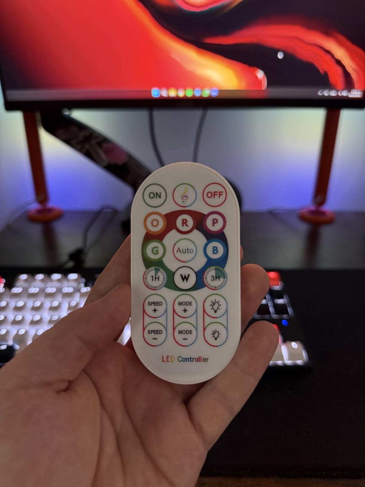 Smart ICRGB LED Lights Bars, Borllyem TV Backlight with Double Light Beads, App Control, RF Remote, Music Syncing and 47Modes for Gaming, Room Decoration customer photo 1