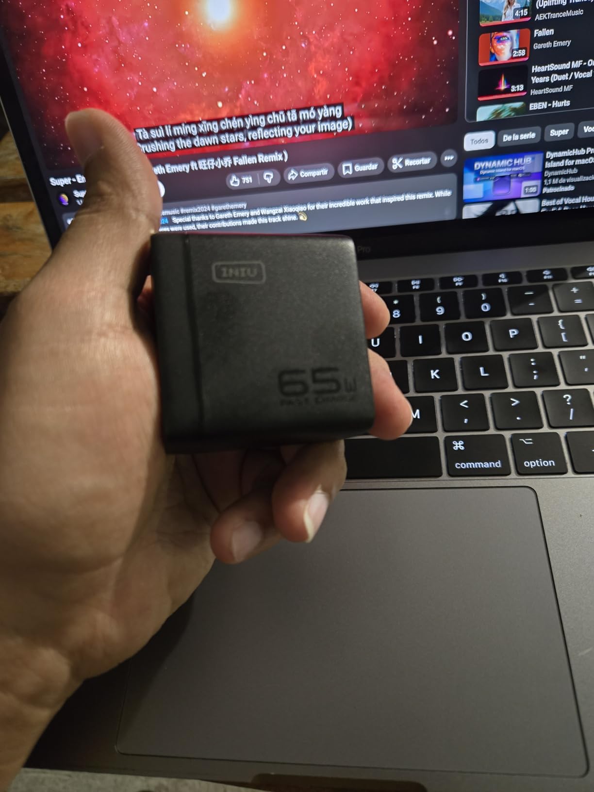 INIU for iPad Charger, 3-Port 65W PD iPad Charger Fast Charging with USB C to C Cable Cord, Compact Type C Wall Charger with Foldable Plug for iPad Pro Air 13 11, MacBook Air M3, iPhone 17 16 Pro Max customer photo 1