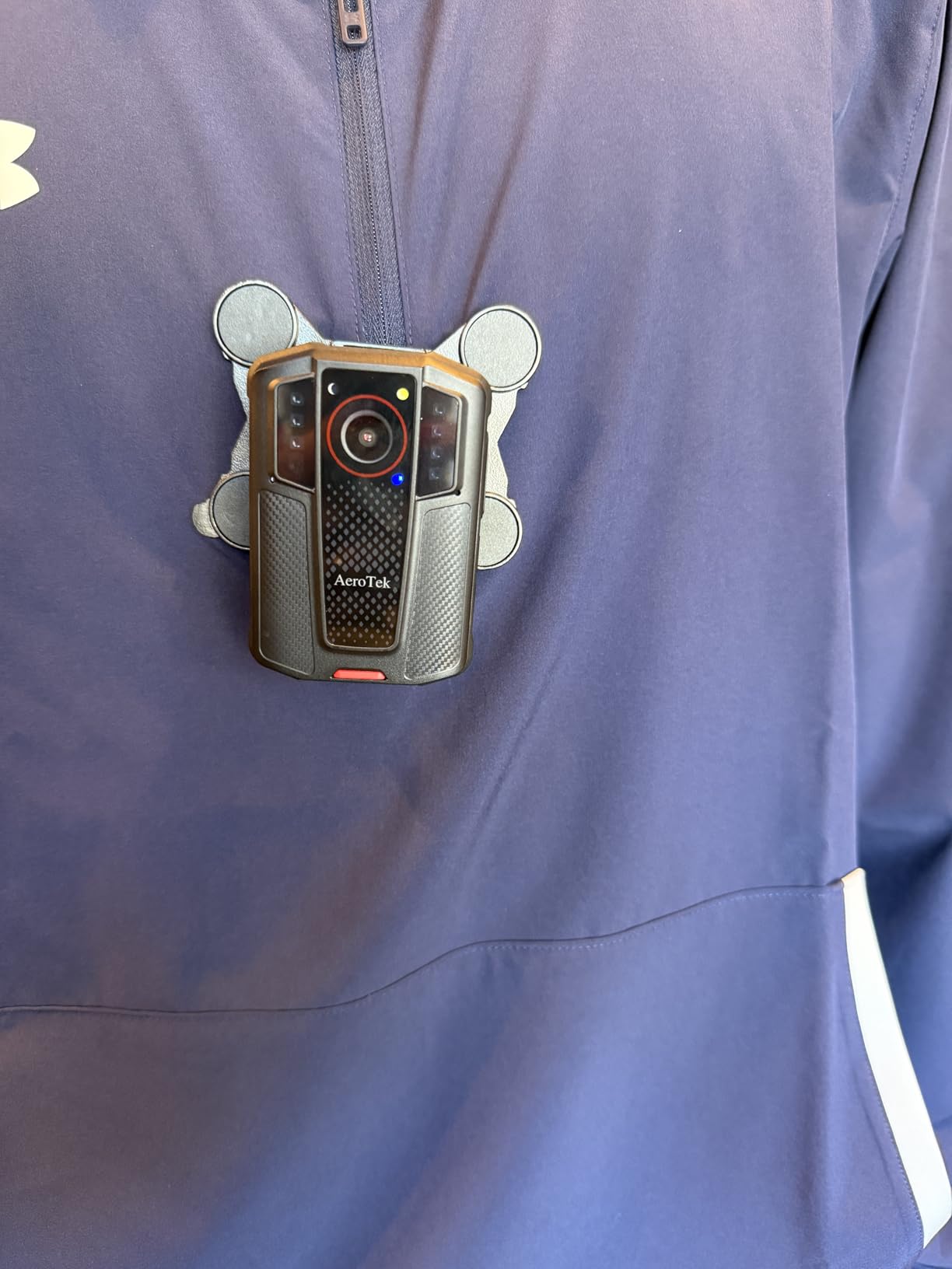 AeroTek Mini 4K Body Camera with Audio and Video Recording, GPS Bodycam with Ultra Infrared Night Vision and Fast Charging for Police, Law Enforcement and Delivery customer photo 2