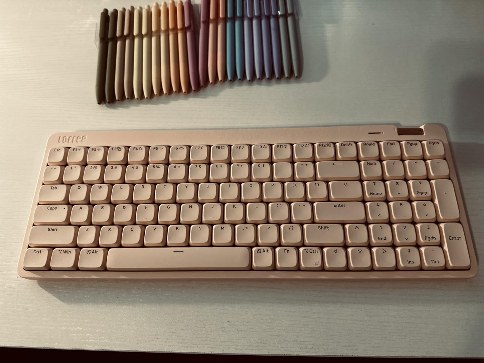 Flow Lite 100 Keys Low Profile Mechanical Keyboard, Swappable Rechargeable Wireless Keyboard with 2.4G Receiver, Bluetooth and Wired Connection for Windows, Mac/ Specter Linear Switches (Marble) customer photo 2