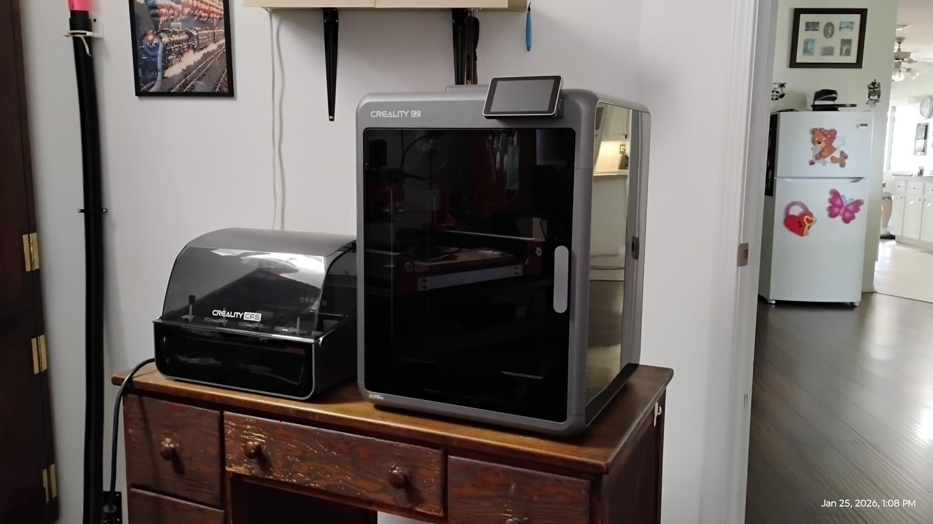 Creality K2 Plus Combo 3D Printer, Multicolor Printing with 16 Colors, 600mm/s High-Speed Printing, Dual AI Cameras for Monitoring, Full-Auto Leveling, Large Build Volume 350x350x350mm customer photo 1