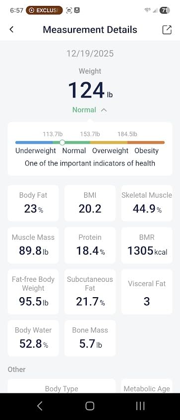 GE Scale for Body Weight, Body Fat, BMI, Muscle Mass, Smart Bathroom Scales with 14 Body Composition Metrics with Large Display, Accurate Bluetooth Weighing Machine with Fitness App, 400 lbs, Black customer photo 2