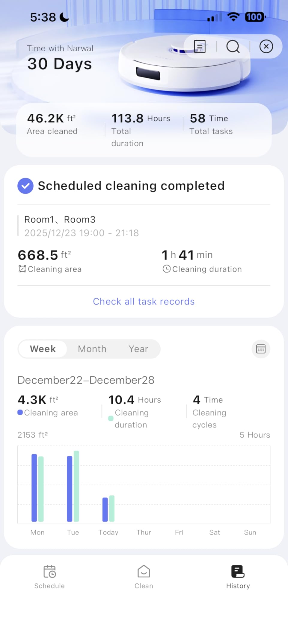 NARWAL Freo Z10 Robot Vacuum and Mop Combo, 15,000Pa Suction, Self-Emptying, Mop Washing & Drying, Tangle Free customer photo 2