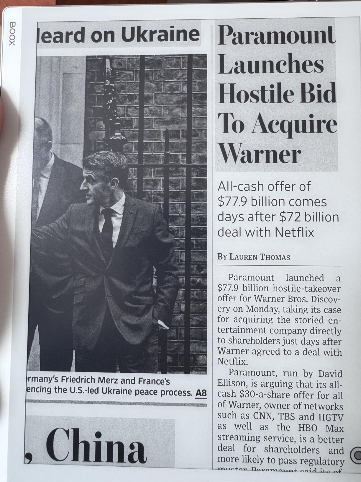 BOOX Tablet Go 10.3 ePaper E Ink Tablet No Front Light 4G 64G 300 PPI B/W customer photo 2