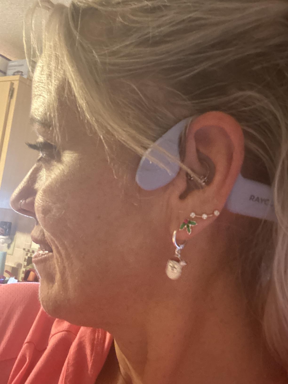 Raycon Everyday Bone Conduction Headphones Bluetooth - Open Ear Running Headphones, Sweat & Water-Resistant Earbuds with Mic for Sports & Workouts, 13hr Playtime (Gray) customer photo 2