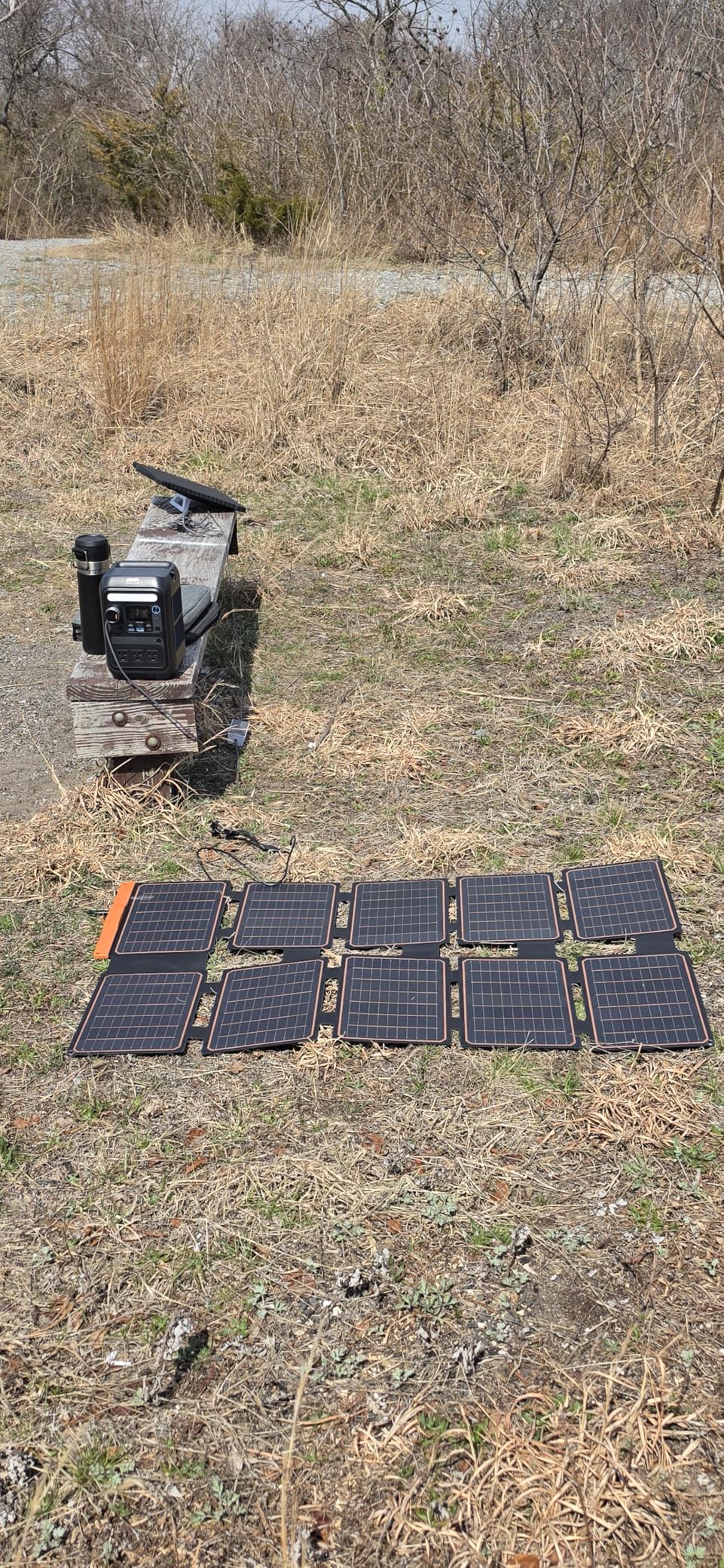 FlexSolar 100W Portable Solar Panels Chargers with PD3.0 USB-C,QC3.0 USB-A and DC Outputs Foldable IP67 Waterproof Power Emergency Camping for Small Power Station Generator,Phones, Power Banks customer photo 1