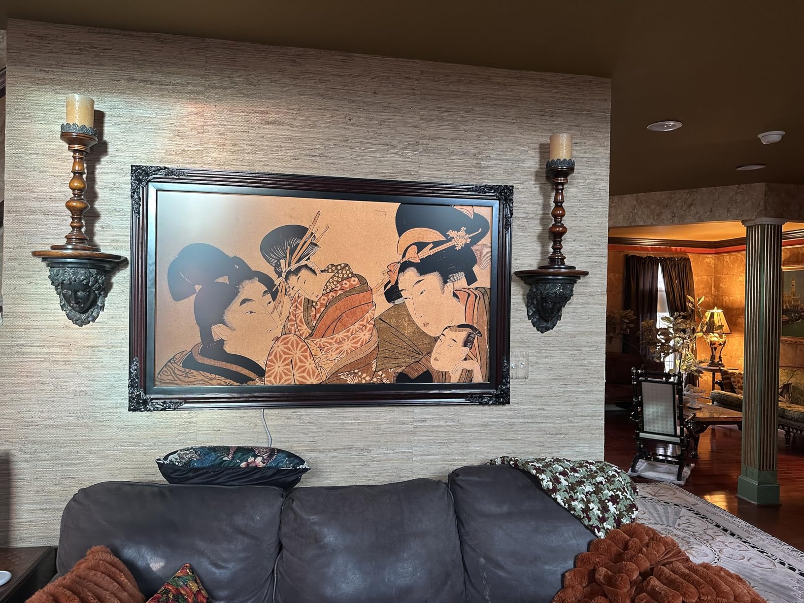 55-Inch Class The Frame LS03F 4K QLED Smart TV (2025 Model) Slim Fit Wall Mount, Modern Frame Design, NQ4 AI Gen2 Processor, Art Mode, Artful Picture Quality, Samsung Vision AI, Alexa Built-in customer photo 1