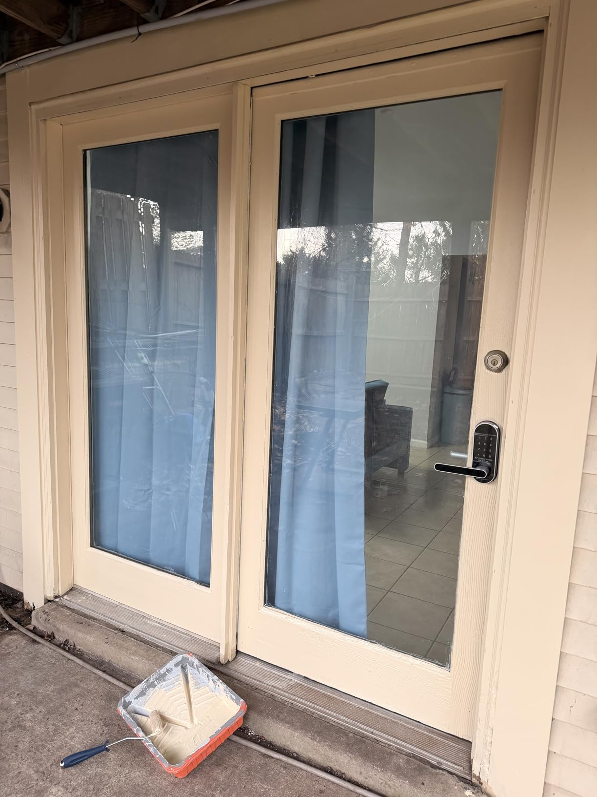 Built-in WiFi Fingerprint Smart Door Lock with Handle & Keypad - Remote Access & Auto-Lock, Keyless Entry for Home, Airbnb & Rental, 6-in-1 Unlock: Code/Card/App/Key, Compatible with Alexa & Google customer photo 1