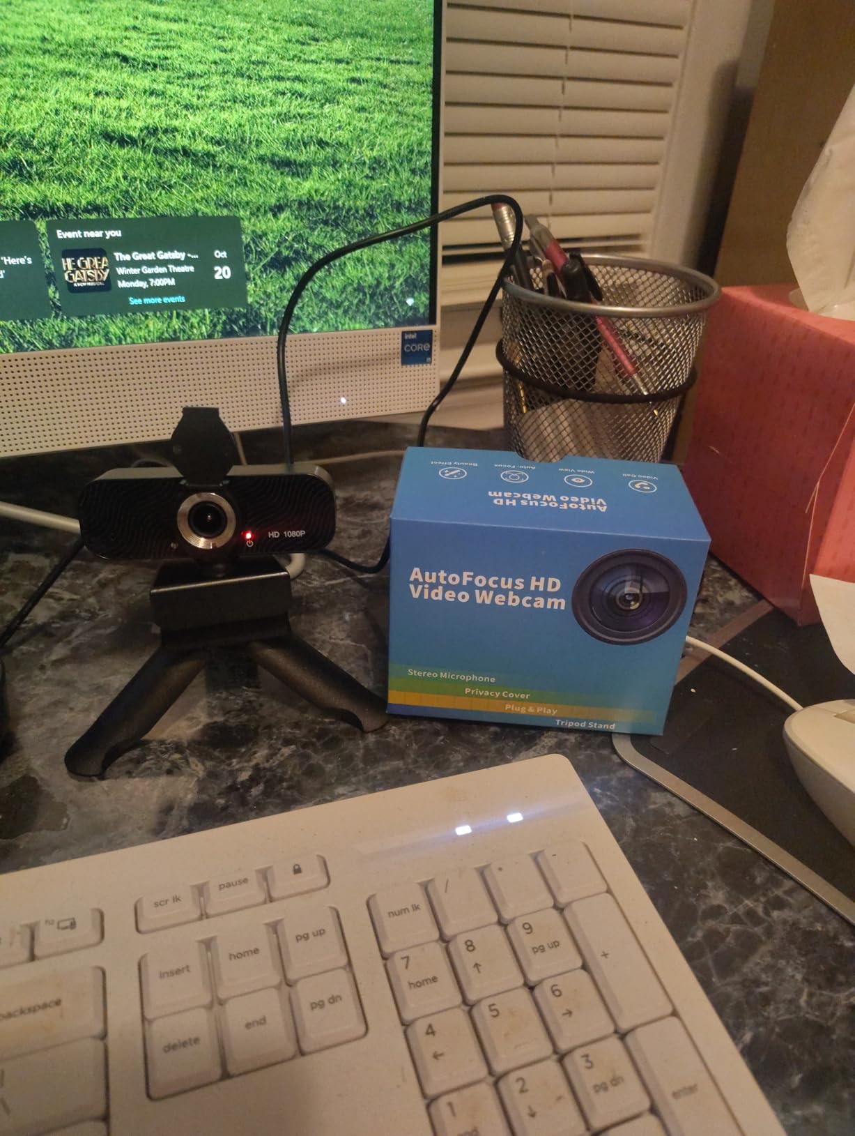 Gohero Full HD 1080P Video Webcam, Noise Cancellation, Privacy Cover, Wide-Angle Lens, Auto Light Correction, Plug & Play USB Webcam for Laptop, Desktop, PC, Mac, Zoom, Skype Pro Series customer photo 2