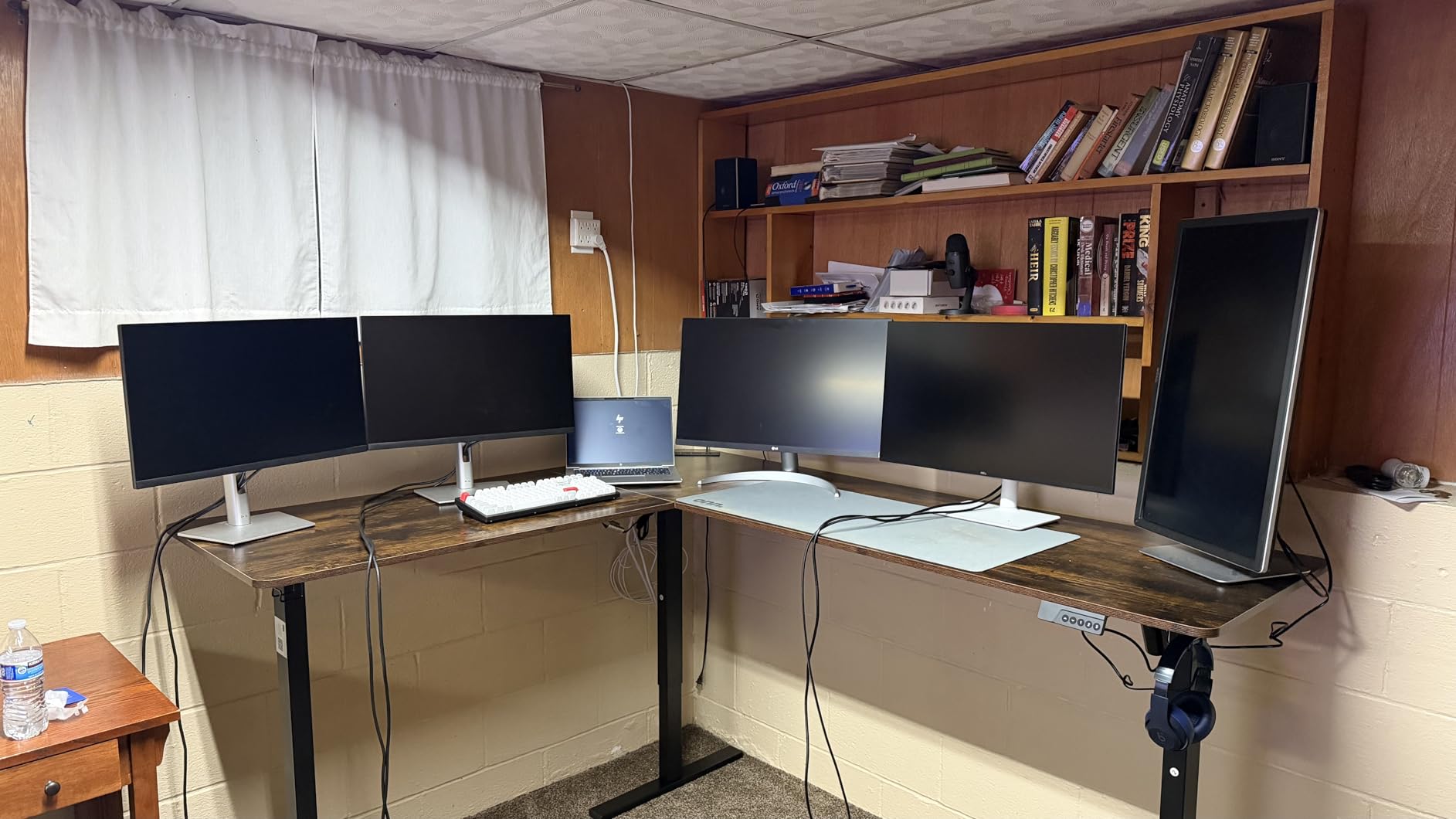 SIAGO L-Shaped Standing Desk - 63 x 55 Inch Adjustable Corner Standing Desk with Charging Station - L Shape Sit Stand Table with Memory Controller, Splice Board for Home Office customer photo 2