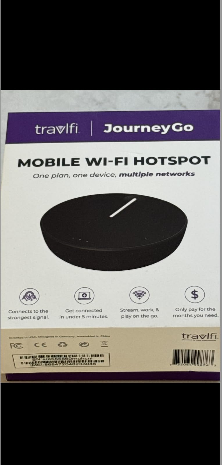 New TravlFi JourneyGo LTE RV WiFi Hotspot | RV Internet with Multiple Networks, Pay As You Go and No Contracts | Portable Internet for Travel, Motorhomes and Campers customer photo 1