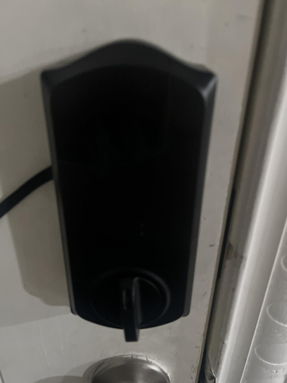 TEEHO TE012W WiFi Smart Lock, Fingerprint Door Lock with Built-in Wi-Fi, Keyless Entry Keypad Smart Deadbolt, App Remote Control, Alexa Compatible, IP55 Waterproof for Front Door - Satin Nickel customer photo 2