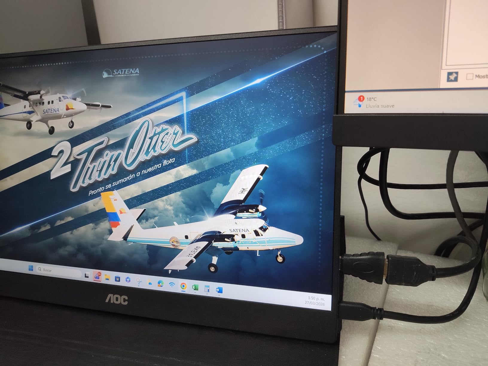 AOC 16T20 Portable Monitor 15.6