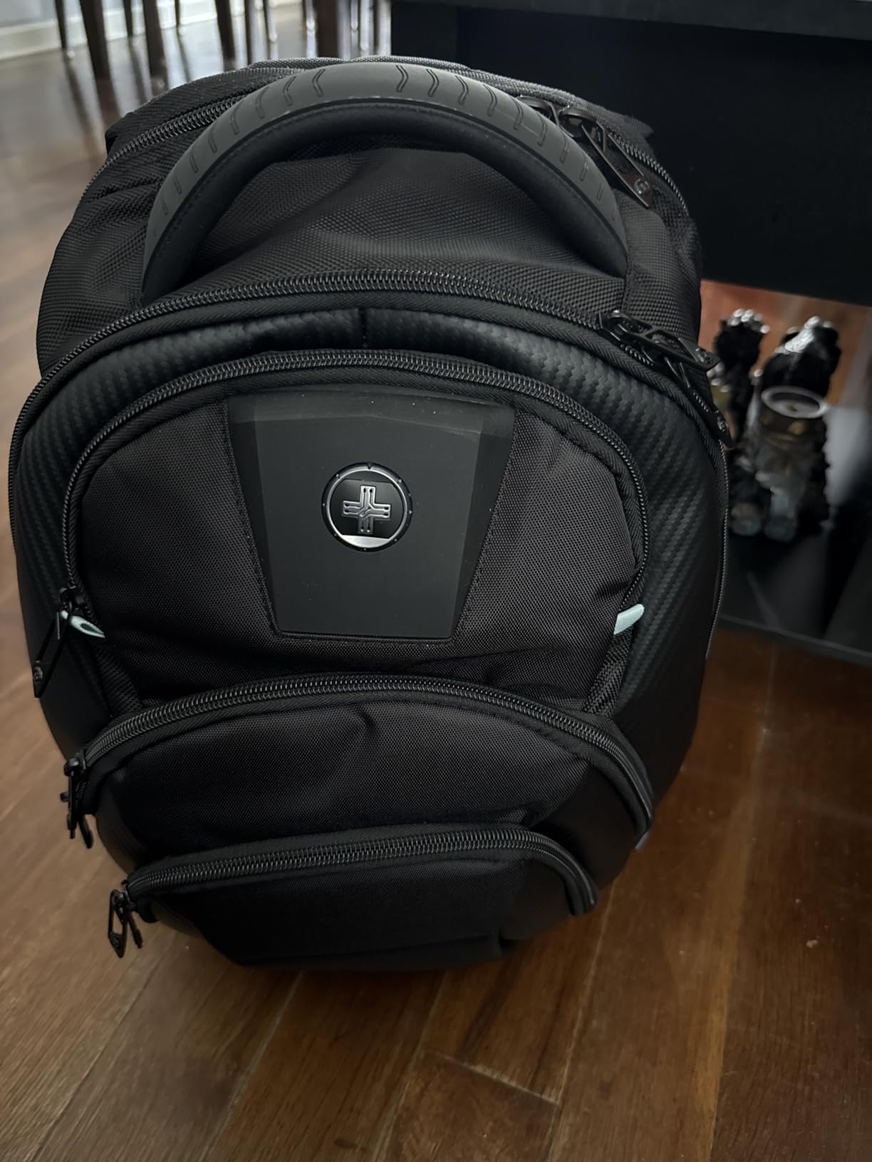 Swissdigital Design TSA Business Laptop Backpack for Men, Large Capacity Travel Backpack with Apple Find My Network and USB Charging Port Tech Backpacks Fits 17 Inch Computer customer photo 2