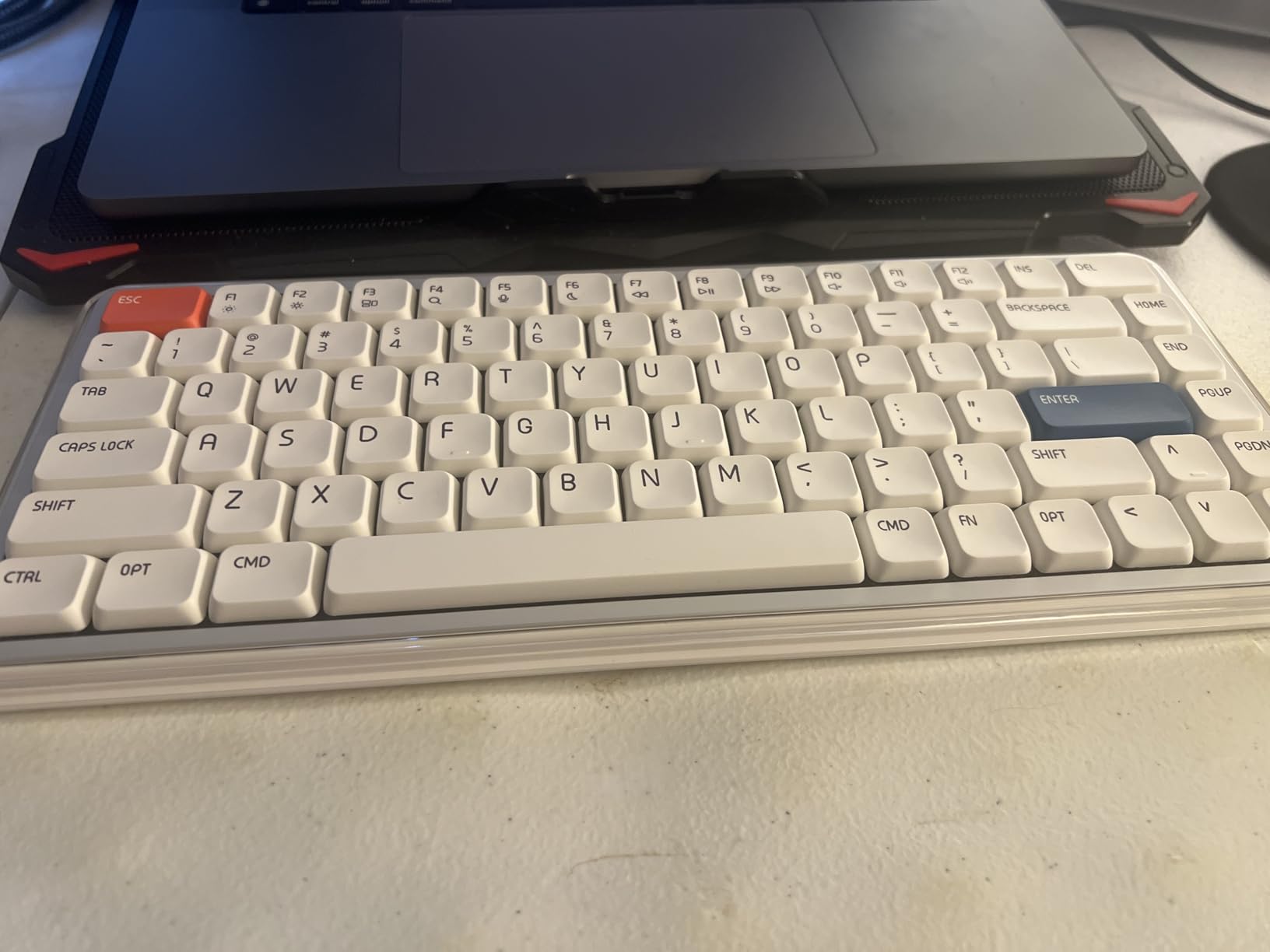 MelGeek O2 Wireless Mechanical Quiet Keyboard for Work, 75% Compact Office Keyboard, Low Profile, with Hot-Swappable and Pre-lubed Linear Switches,Bluetooth/2.4 GHz/USB-C for Mac Windows Linux customer photo 2