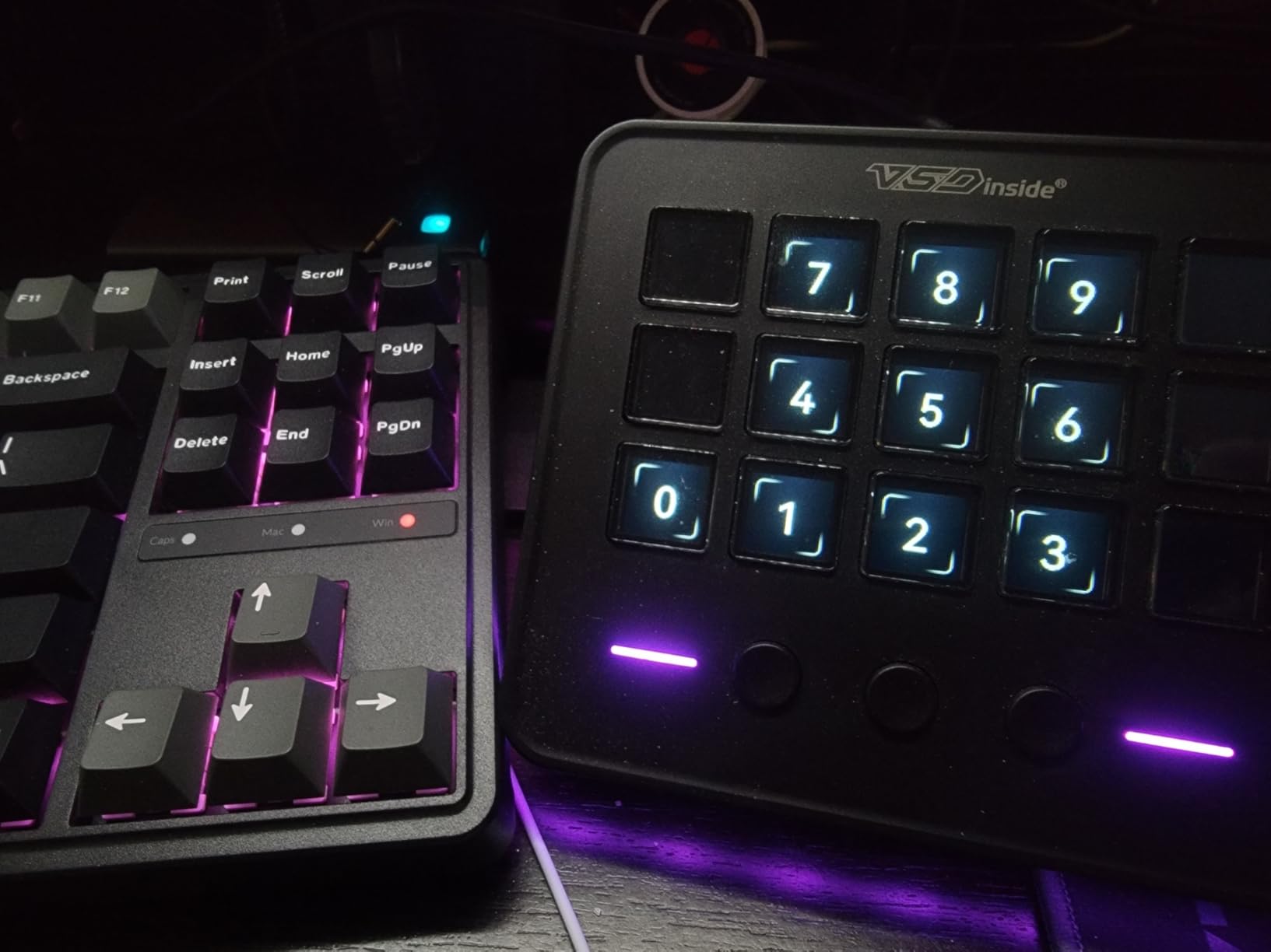 VSDINSIDE Macro Keypad, Stream Controller Deck Gaming Streaming Shortcut Keyboard, 18 Programmable Keys Customizable Visual AI Pad USB Soundboard for OBS, YouTube, Desk Office Setup, Laptop, PC, Mac customer photo 2