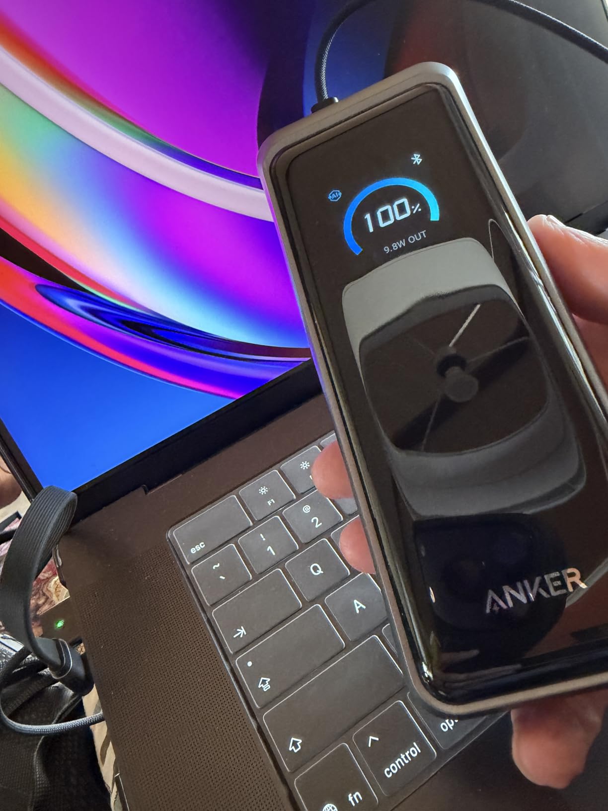 Anker Prime Power Bank, 26,250mAh 3-Port Portable Charger with 300W Max Output, Two-Way Charging, TSA-Approved, App Control, for MacBook, iPhone 17/16 Series, and More customer photo 1