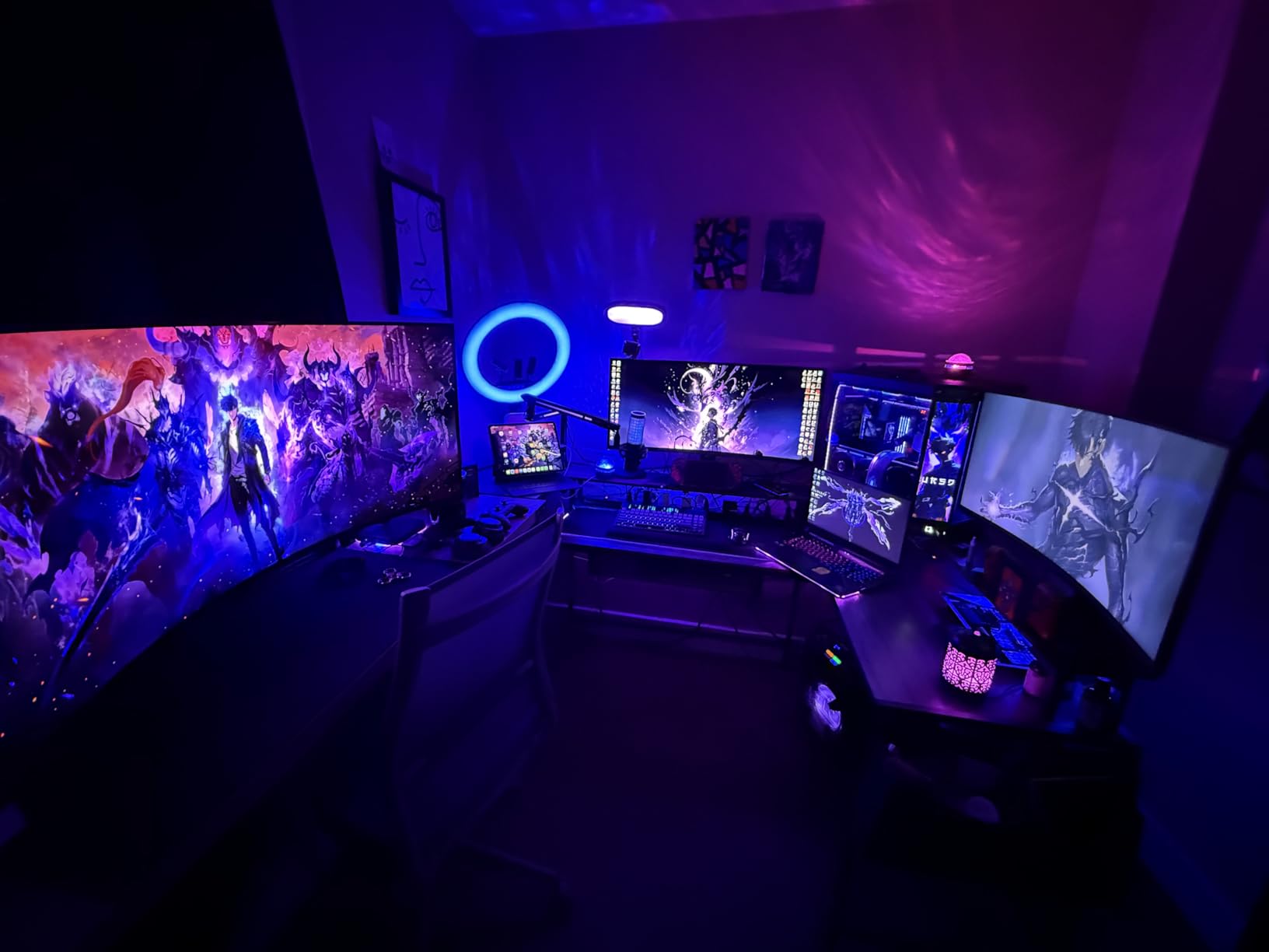 Modernsolid Heavy Duty Monitor Arm Desk Mount for 34-49 Inch Ultrawide Curved Monitors, Supports 14-38 lbs, Gas Spring Ergonomic Full Motion with Cable Management, Red Dot Design Awarded, White customer photo 1