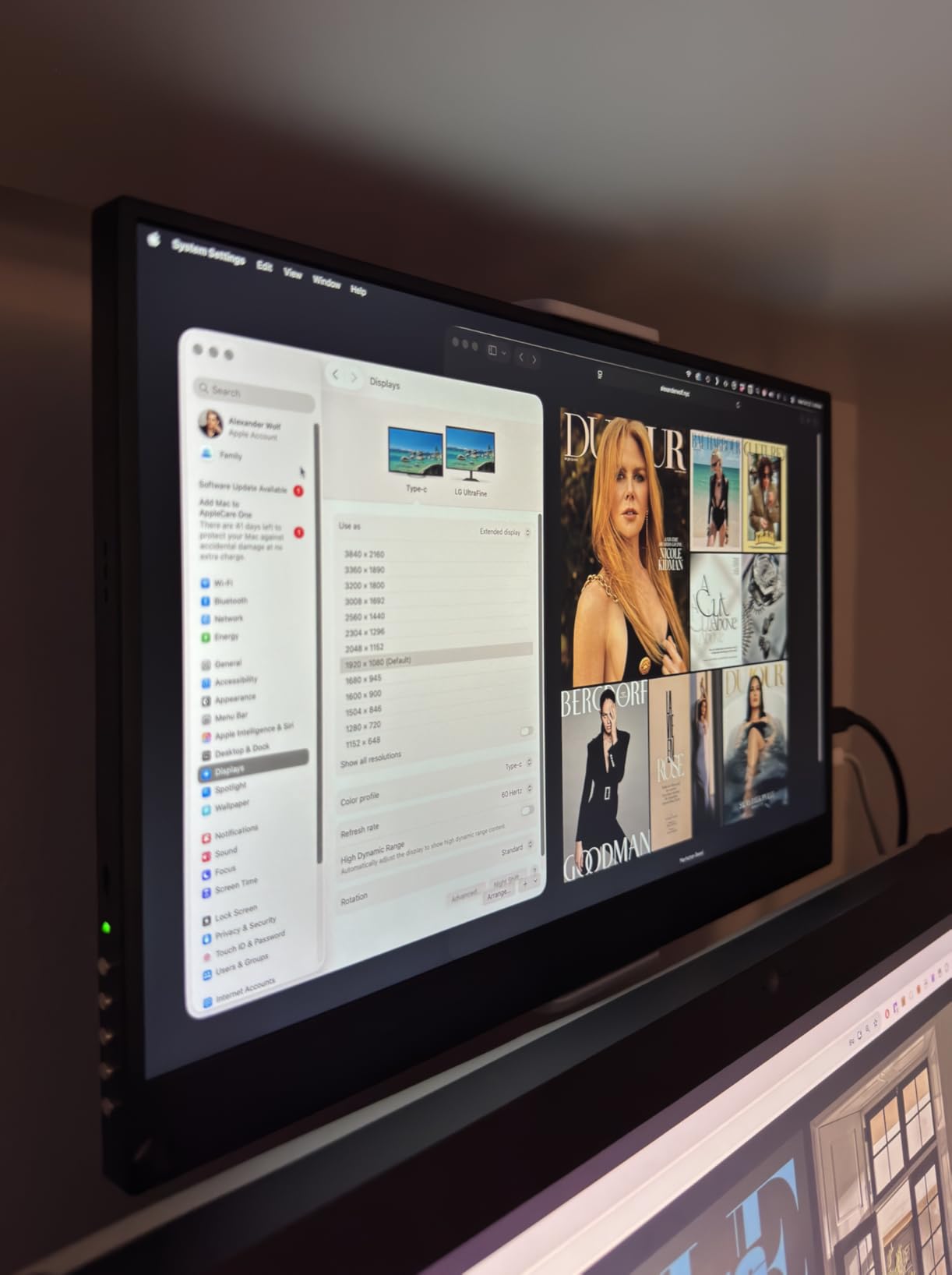 UPERFECT Portable Monitor Battery Touchscreen 120HZ | 15.6