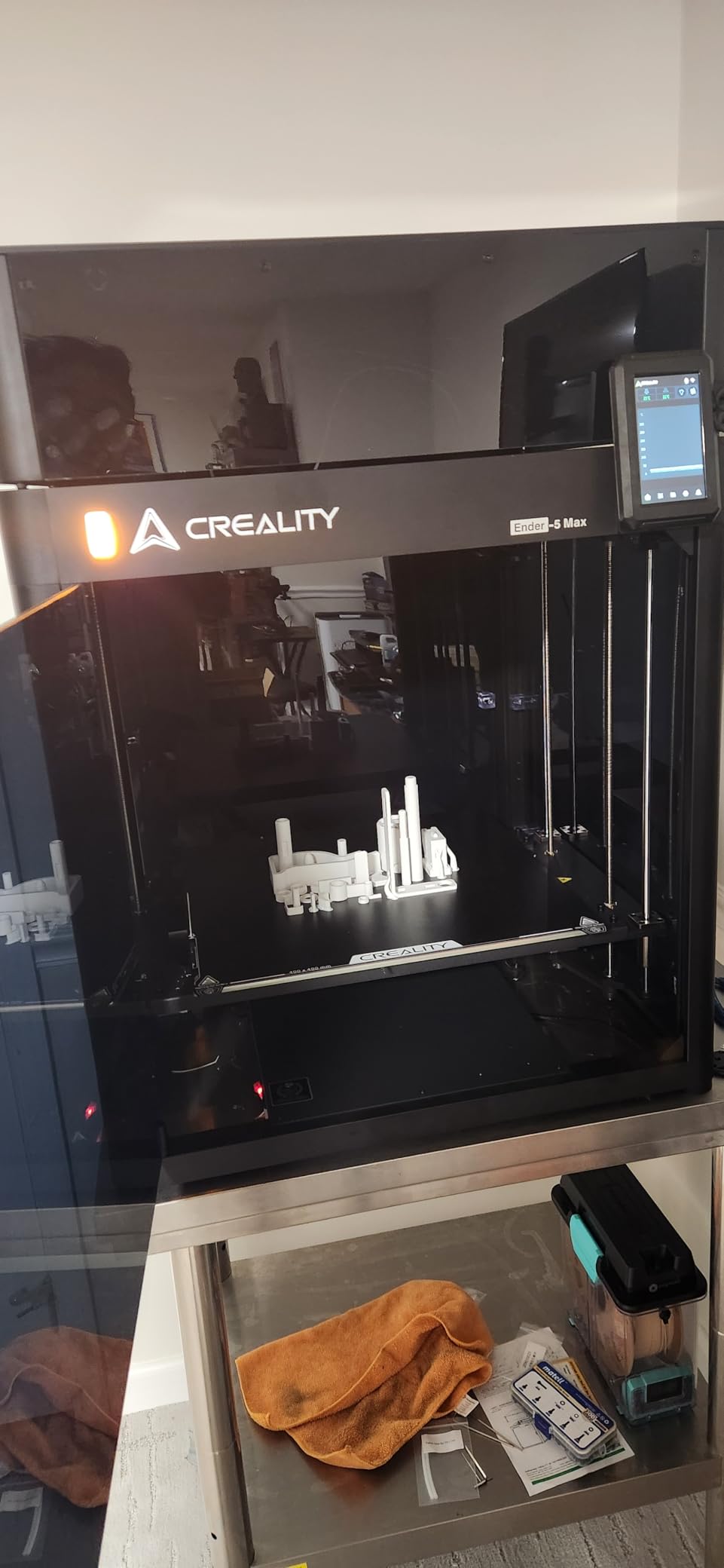 Creality Ender 5 Max 3D Printer 400x400x400mm Large Build Volume, 700mm/s Fast Printing Speed, 64-Point Auto Leveling, All-Metal Frame Dual & Gear Extruder, Multi-Printer Control Over WLAN customer photo 1