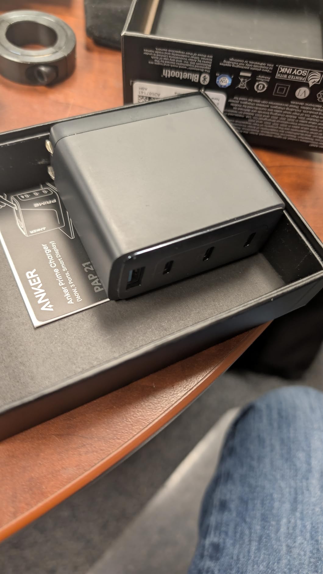 Anker Prime Charger,160W 3-Port Compact GaN USB C Charger Block,Smart Display and Touch Control,Up to 140W Single-Port Charging,for MacBook Pro,Laptop,iPhone 17 Series customer photo 1