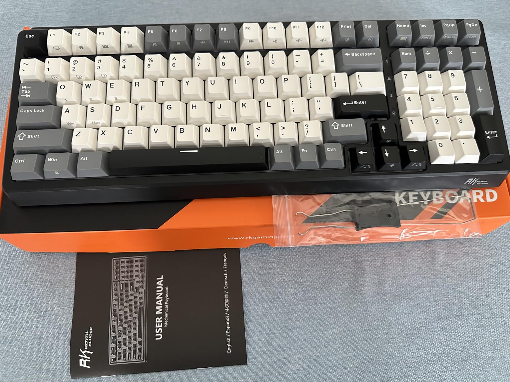 RK ROYAL KLUDGE F99 Wireless Mechanical Keyboard with Numper Pad, Tri-Mode Hot Swappable 95%100 Keys Gaming Keyboard BT/2.4G/USB-C, Pro Software, 5000mAh Battery, Customed Silent Switches customer photo 2