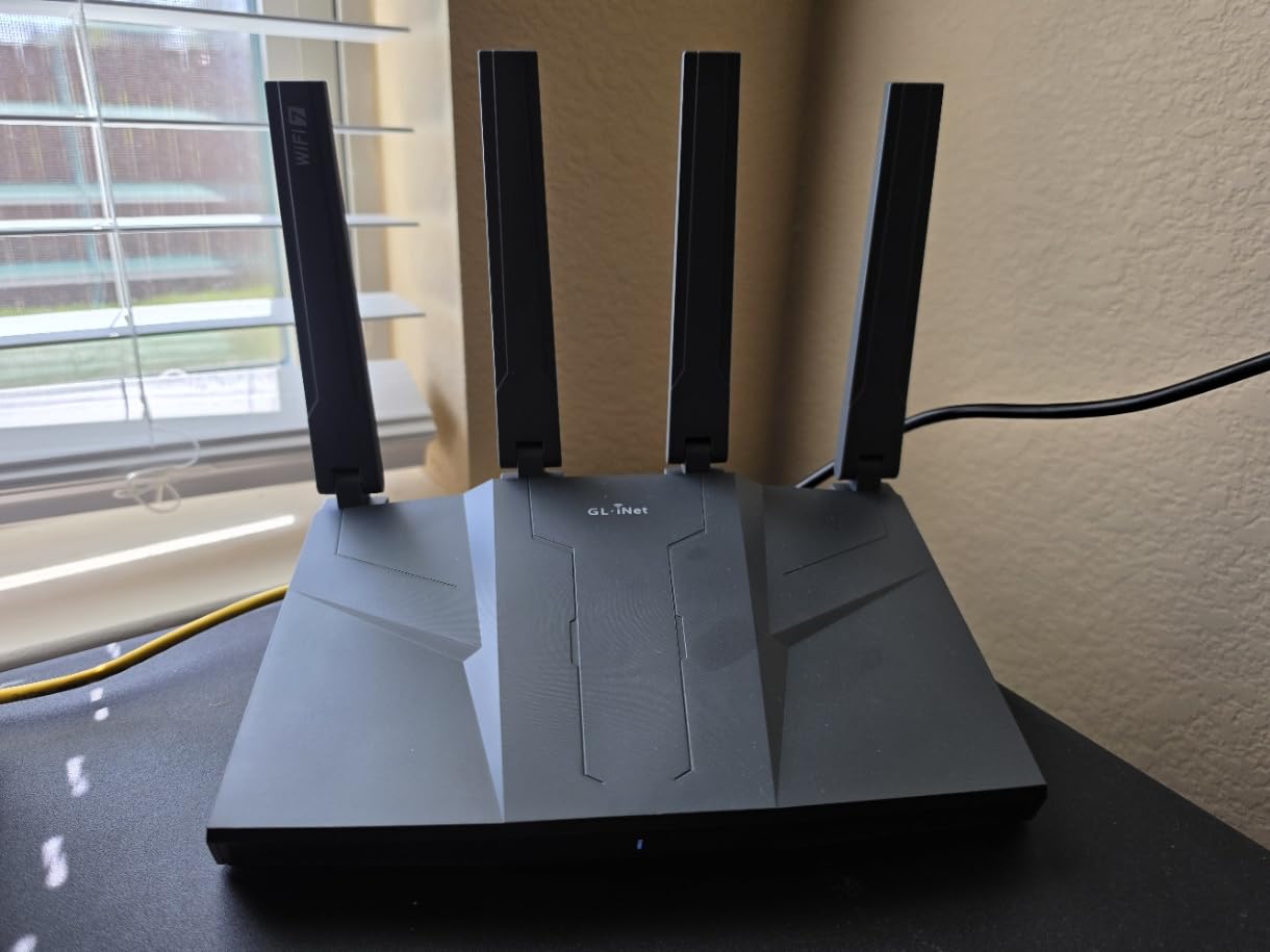 GL.iNet GL-BE9300 (Flint 3) Tri-Band WiFi 7 Router, High-Speed 6GHz Gaming WiFi Router for Wireless Internet, Long Range, 5 x 2.5G VPN Routers for Fiber Optic Modem, Computer Routers, Home & Business customer photo 1