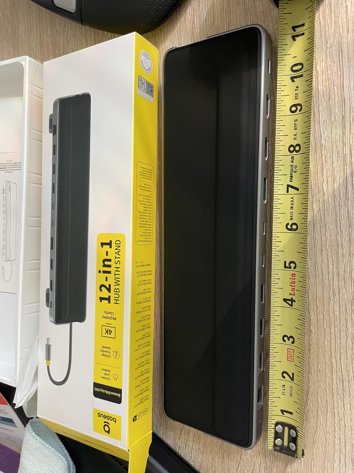 Baseus Laptop Docking Station Stand, 12 in 1 Triple 4K Display HDMI/DP, 10Gbps USB A/C Fast Data, PD 100W, Ethernet, TF/SD, USB C Docking Station with Stand for Windows/Dell/HP/Lenovo/Asus/Acer/Mac customer photo 1