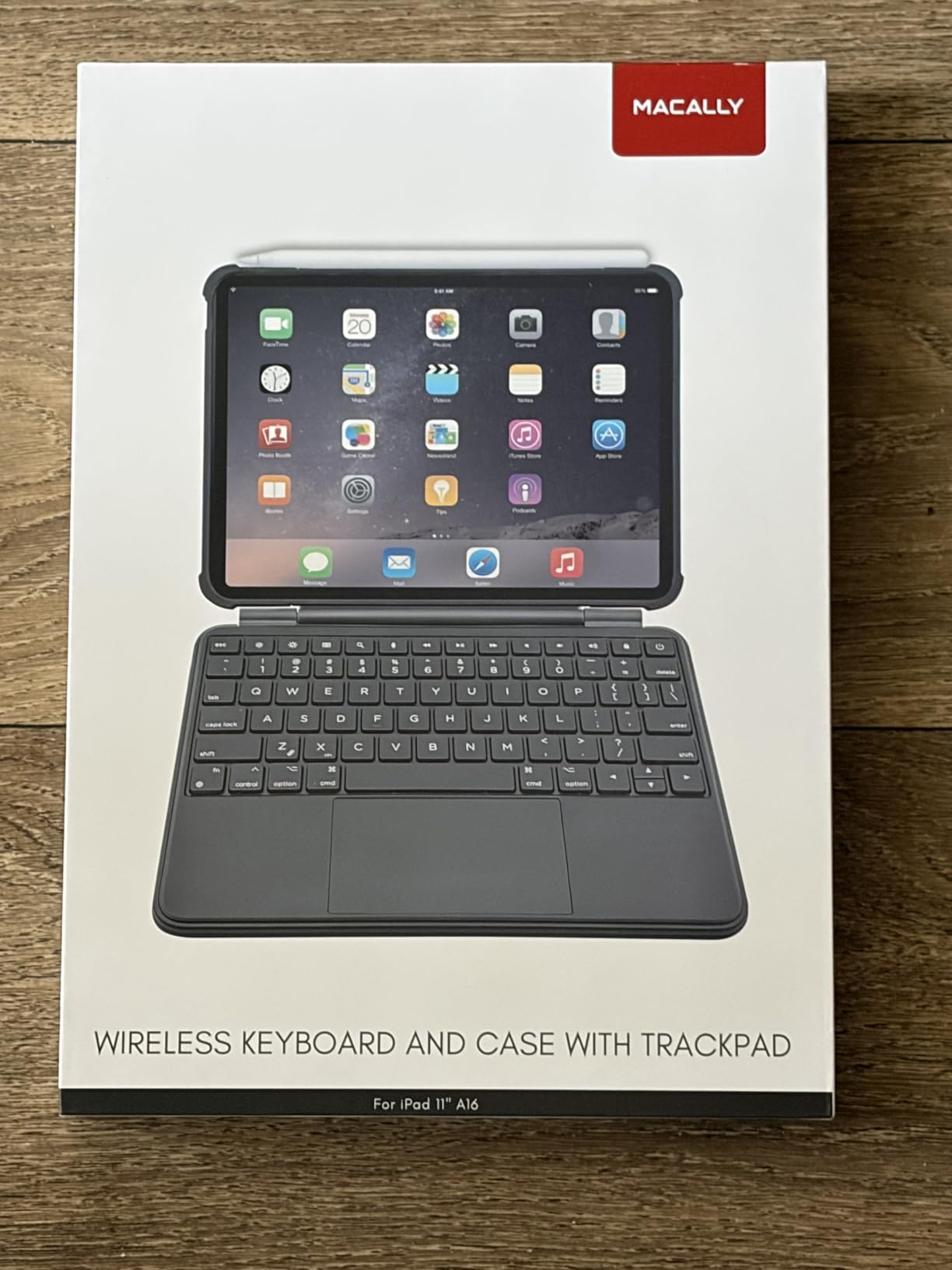 Macally Rugged Keyboard Case for iPad 11th Gen (A16) & 10th Gen (A14) - Military-Grade Protection, Large Trackpad, Backlit, Detachable, Rechargeable - 11 Inch iPad 10th Generation Case with Keyboard customer photo 2