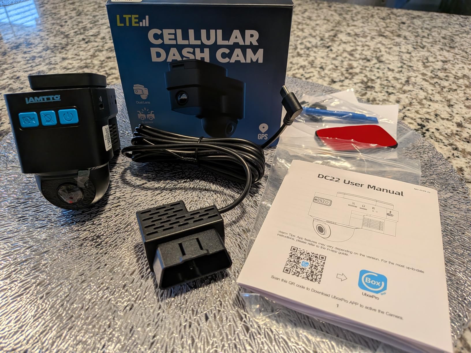 LAMTTO 4G LTE Cellular Car Security Camera Anti Theft GPS Tracker for Vehicle Safe, Dual Dash Cam Front Inside, Alarm Real-time Alerts via Cloud Storage, Remote Live-View - for Fleets & Family customer photo 2