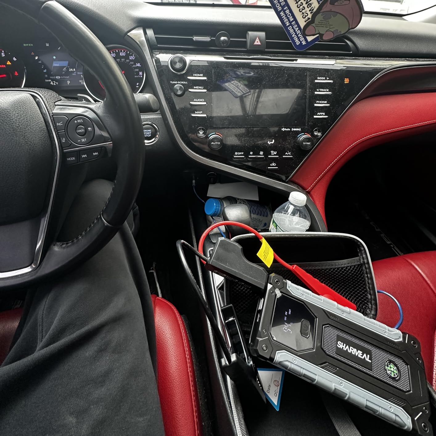 Sharmeal Car Jump Starter 5000A, Jump Starter Battery Pack for 10.0L Gas and 9.0L Diesel, 12V Portable Jump Box with LED Light customer photo 2