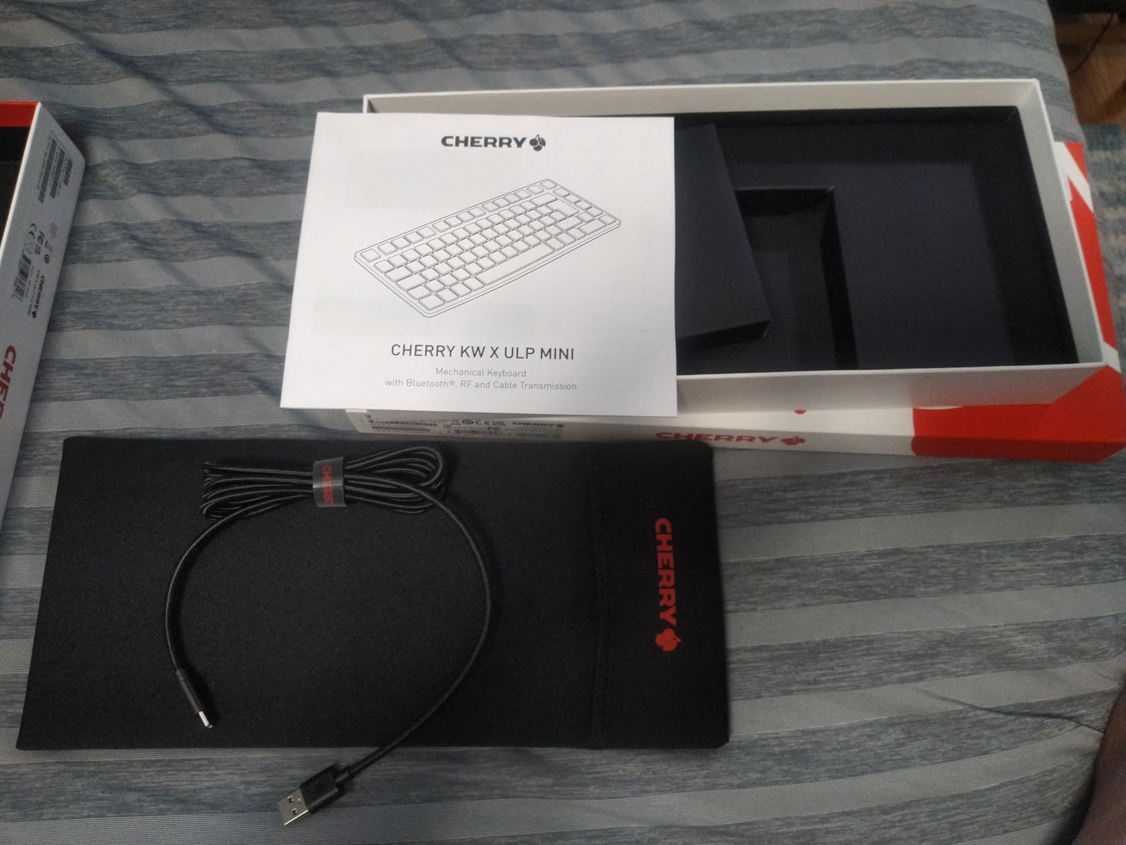 Cherry KW X ULP 2.0 MINI, Ultra Low Profile Compact Mechanical Keyboard, Wireless Multi-Device Keyboard for up to 4 Devices, for Windows & Mac, Backlit, Black (Compact) customer photo 2