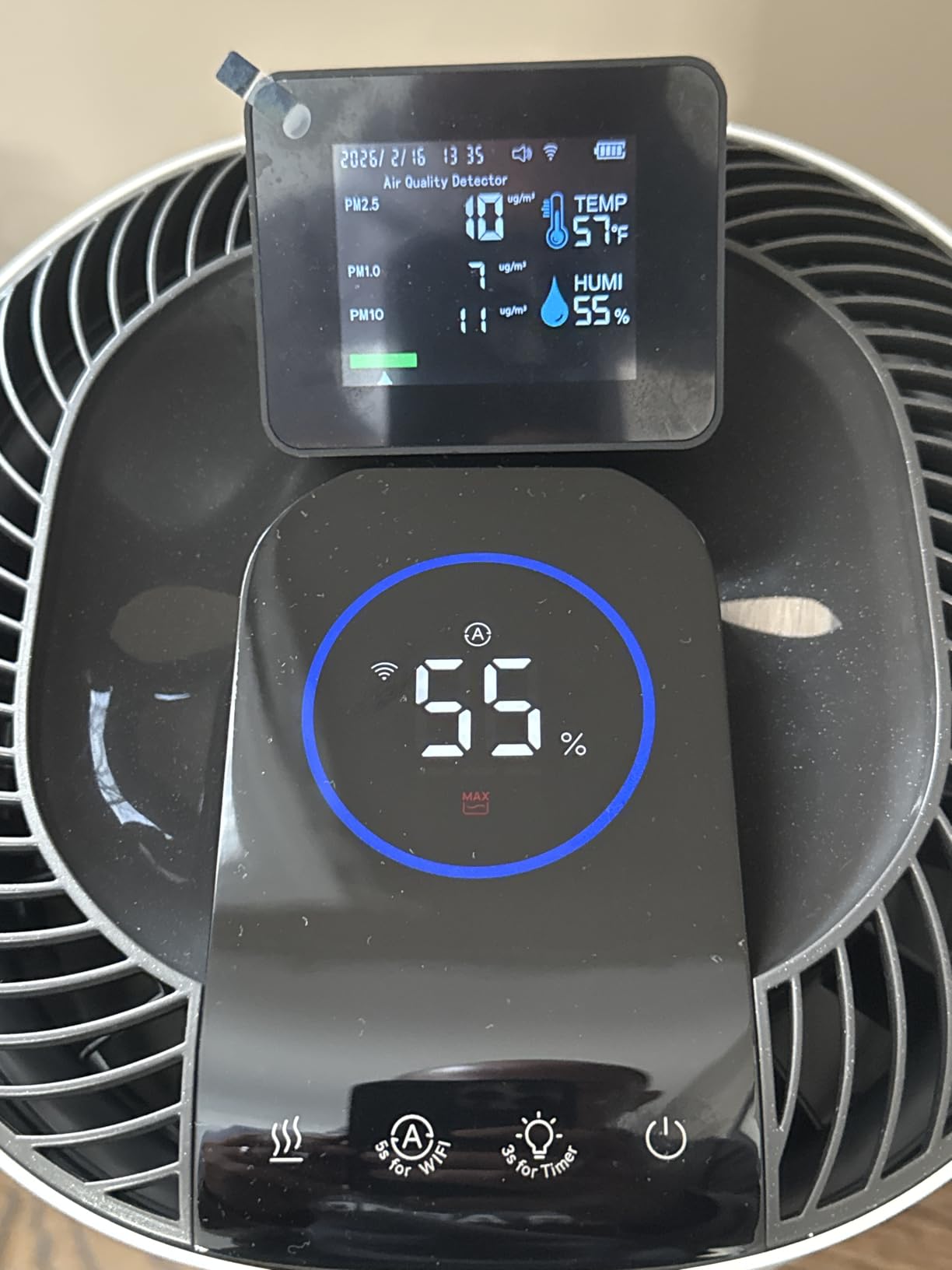 DREO Smart Evaporative Humidifier Large Room up to 1000ft², 800ml/h High Output Air Humidifiers for Bedroom, 10L, 50H Long Runtime with Precise Humidification for Plants, Home, Office, White, HHM774S customer photo 2