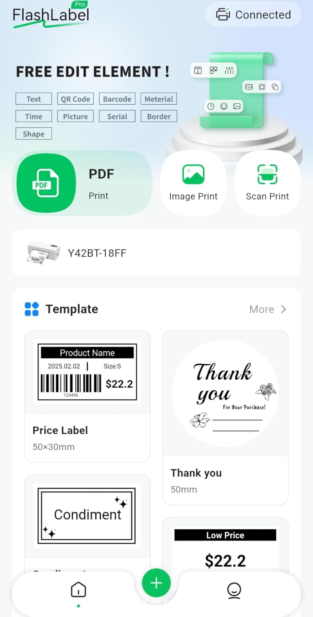 SVANTTO Bluetooth Thermal Label Printer, 4x6 Shipping Label Printer for Small Business, Compatible with iOS, Android, Windows, Mac, Amazon, Ebay, Shopify, USPS, UPS, Etsy customer photo 1