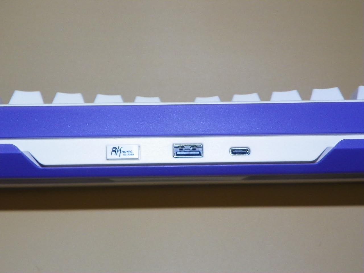 RK ROYAL KLUDGE A70 Wireless Ergonomic Keyboard, 65% Alice Split Mechanical Keyboard w/Bluetooth/2.4GHz/Wired, RGB Gaming Keyboards with Knob and Gasket Mount, Hot Swappable Pre-lubed Linear Switches customer photo 2