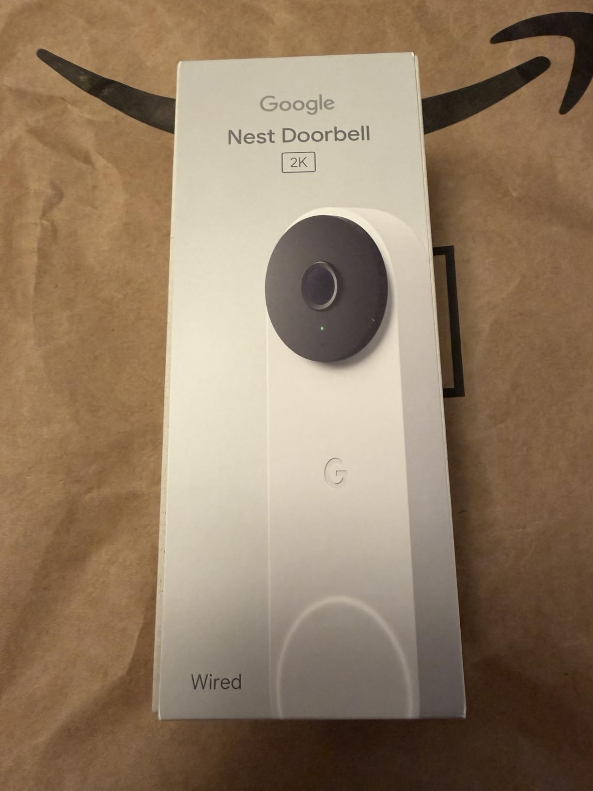 Google Nest Doorbell (Wired, 3rd Gen) - 2K Video and Gemini, Live View, Night Vision, 2-Way Audio - Works with Google Home - 2025 Model - Hazel customer photo 1