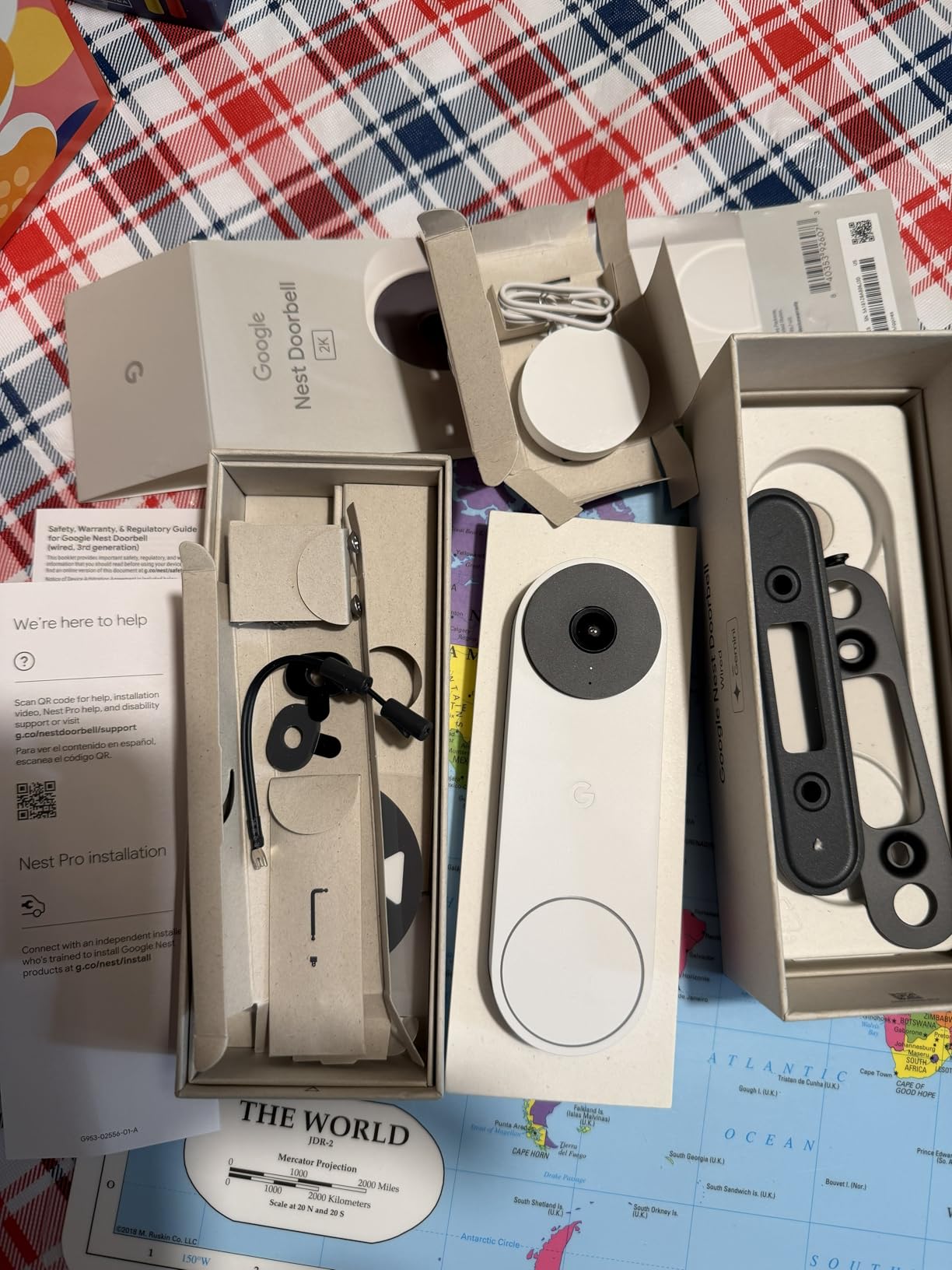 Google Nest Doorbell (Wired, 3rd Gen) - 2K Video and Gemini, Live View, Night Vision, 2-Way Audio - Works with Google Home - 2025 Model - Hazel customer photo 2