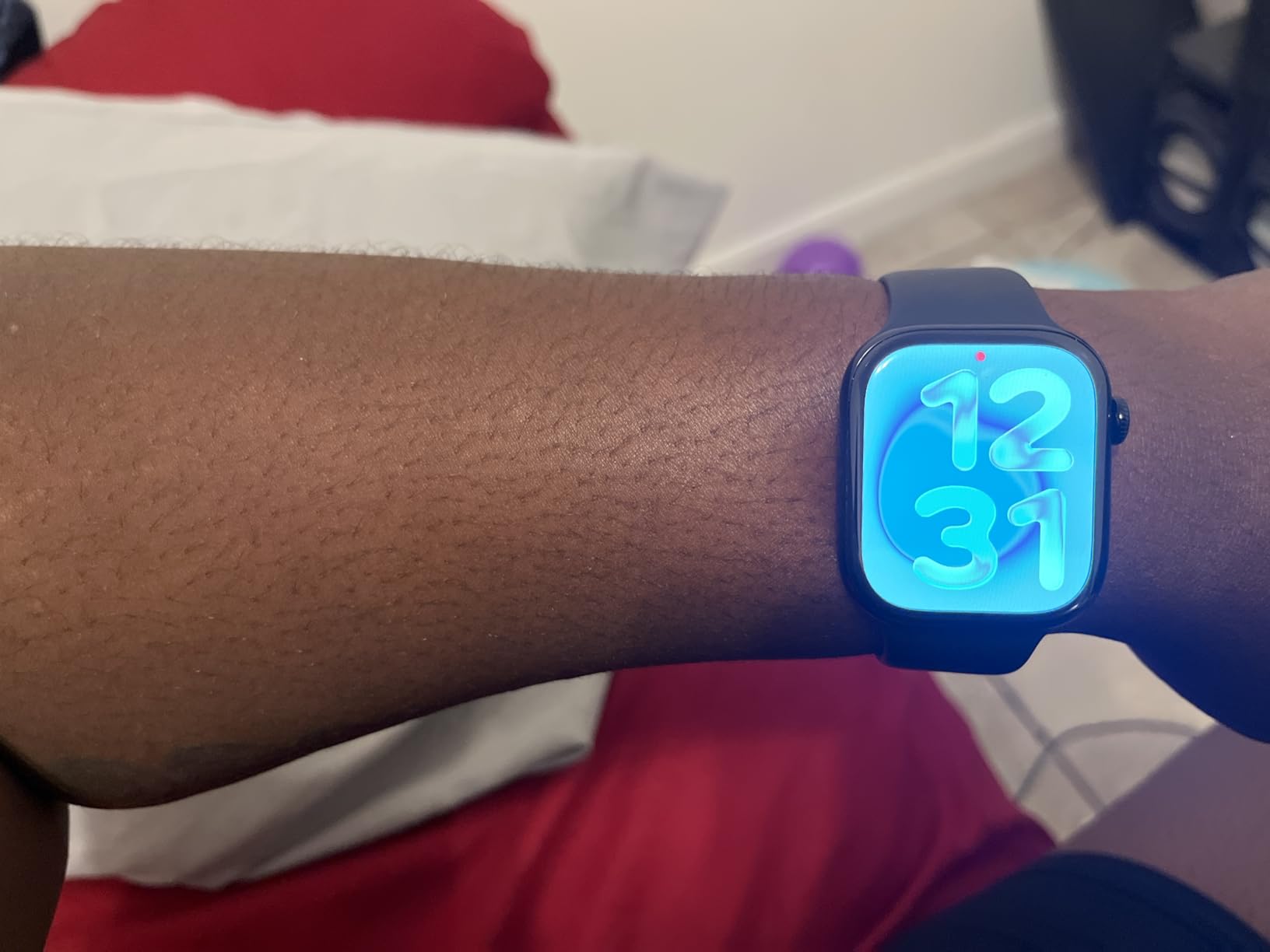 Watch Series 11 [GPS 46mm] Smartwatch with Jet Black Aluminum Case with Black Sport Band - M/L. Sleep Score, Fitness Tracker, Health Monitoring, Always-On Display, Water Resistant customer photo 2