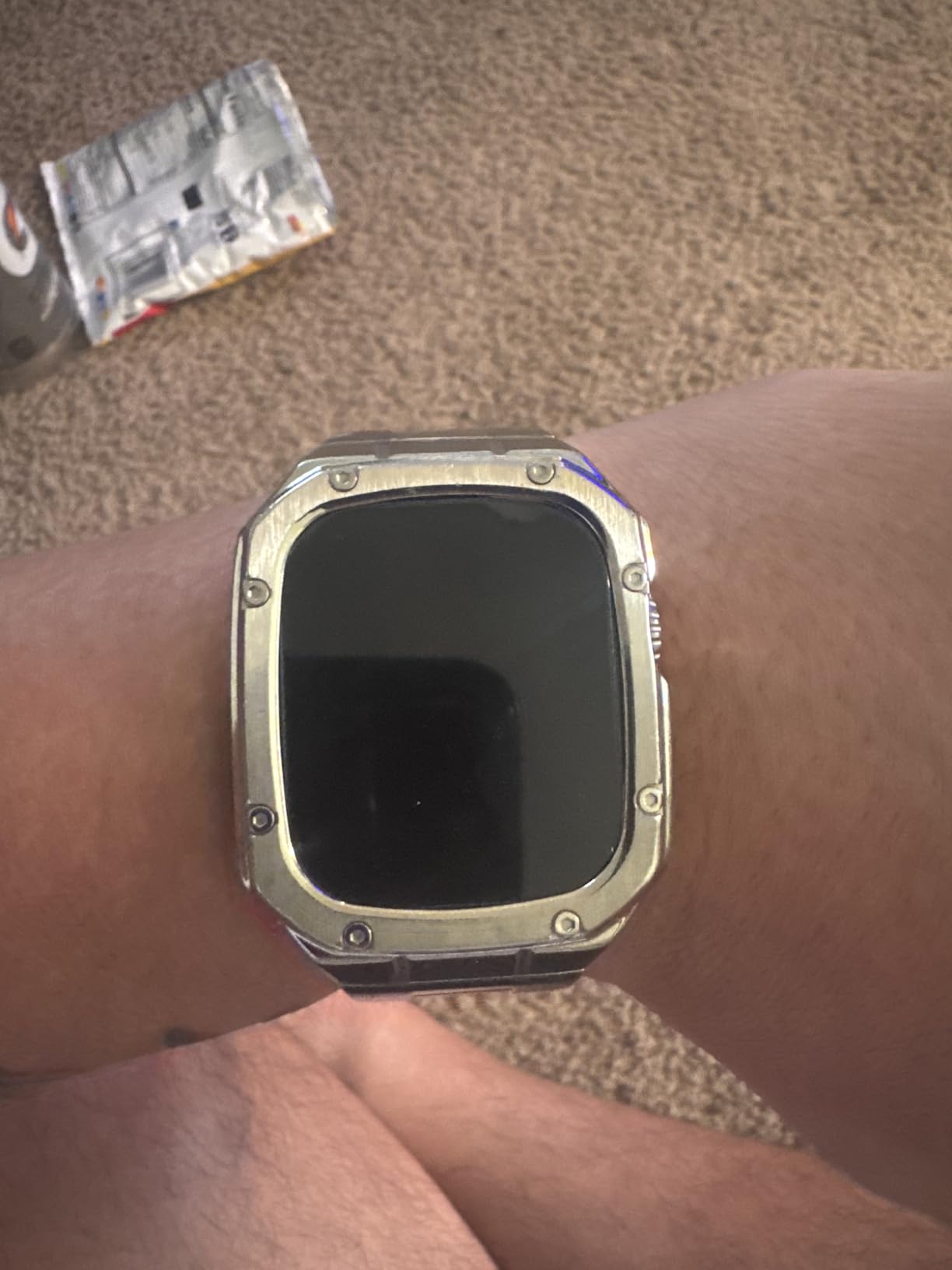 Apple Watch Ultra 3 [GPS + Cellular 49mm] Running & Multisport Smartwatch w/Rugged Titanium Case w/Anchor Blue Ocean Band. Satellite Communications, Advanced Health & Fitness Tracking customer photo 2