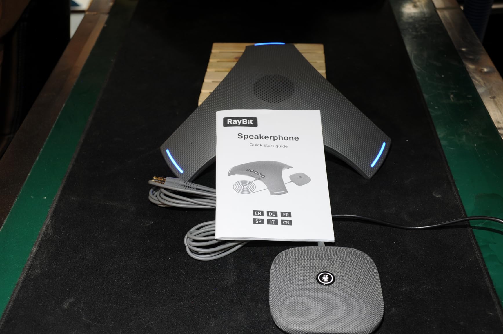 Conference Speaker and Microphone - Bluetooth Speakerphone with Daisy Chain, AI Noise Cancellation, Voice Enhancement, Support Wireless Dongle, USB Connection, Compatible with All Meeting Rooms customer photo 1