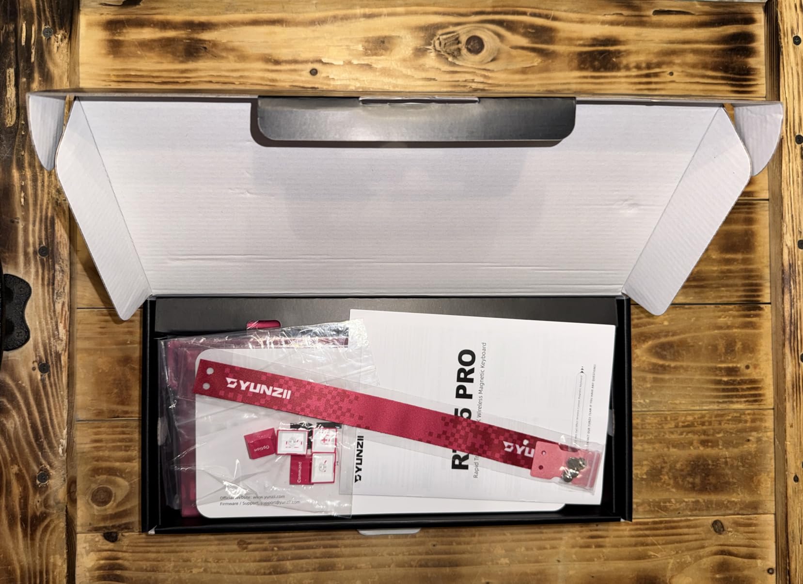 YUNZII RT75 PRO Wireless Gaming Keyboard, Hall Effect Mechanical Rapid Trigger Magnetic Keyboard Bluetooth/USB-C/2.4G Dual 8KHz Polling Rate & 128K Scan, RGB Backlit, TGL/SOCD/DKS/MT (Pink, Red Switch) customer photo 2