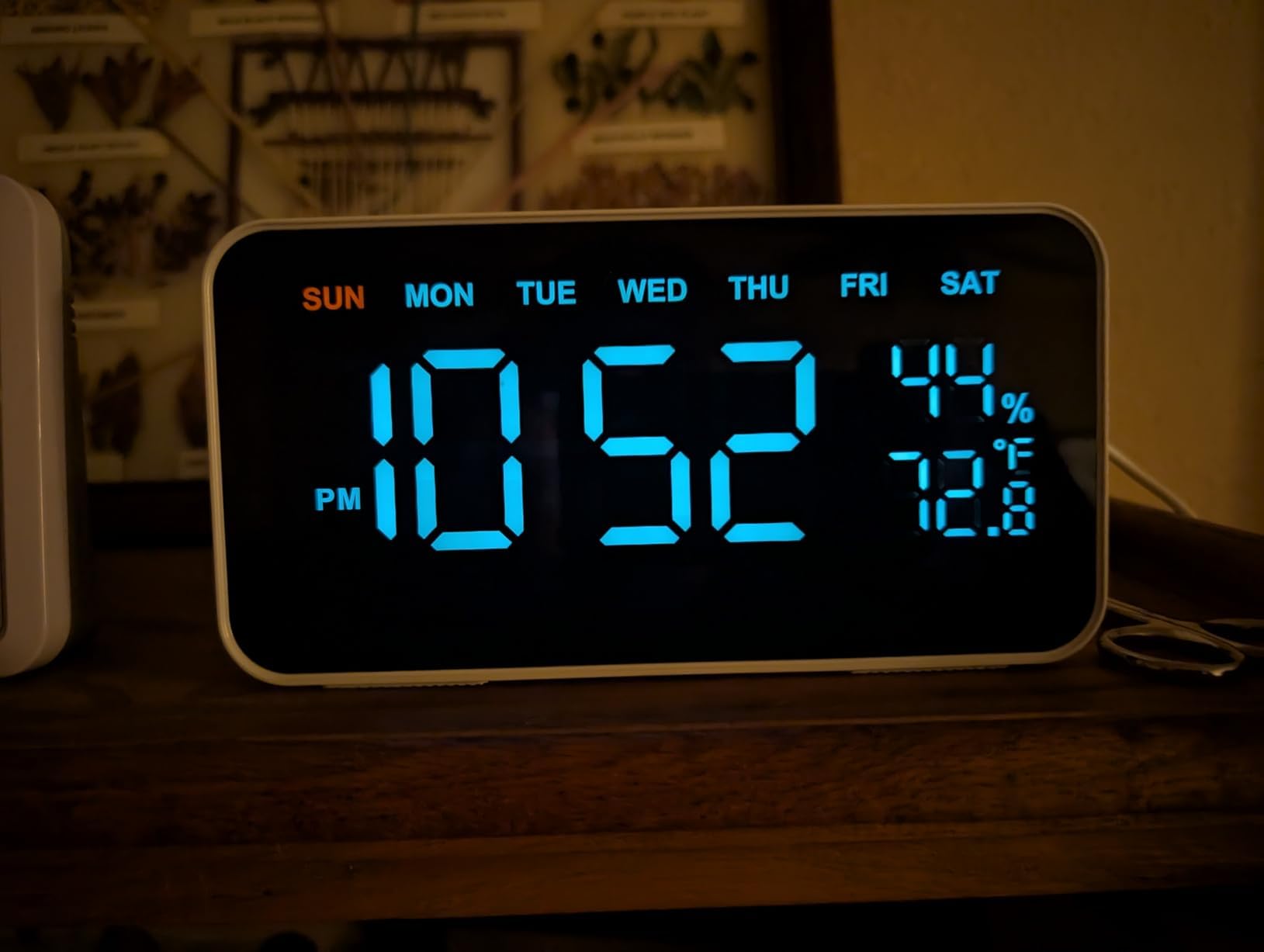 Dekala PixelRise Smart Alarm Clock for Bedroom,Pixel Art LED Dot Matrix Display, Weather Temperature Animation, Loud Dual Alarm for Heavy Sleeper, Sleep White Noise, WiFi Weather & DST Time Sync, App customer photo 1