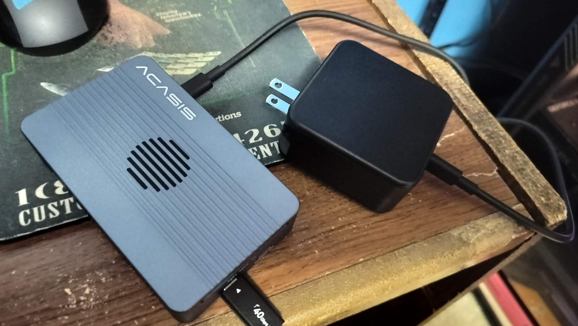 ACASIS Dual-Bay 40Gbps M.2 NVMe Raid SSD Enclosure, Cooling Fan, USB4/40Gbps, Tool-Free, Software RAID for M1/M2/Windows customer photo 1