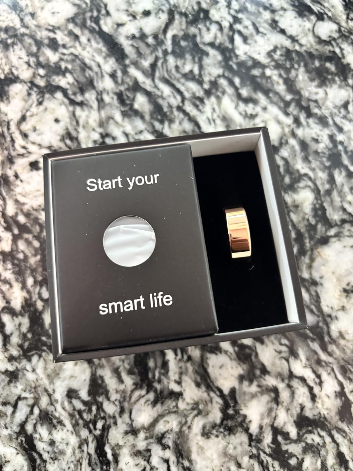 Smart Health Ring, Featuring Stress and Sleep Monitoring Functions, Compatible with iOS and Android, Waterproof Fitness Tracker for Women & Men, No Subscription Fee (Silver, 9) customer photo 1