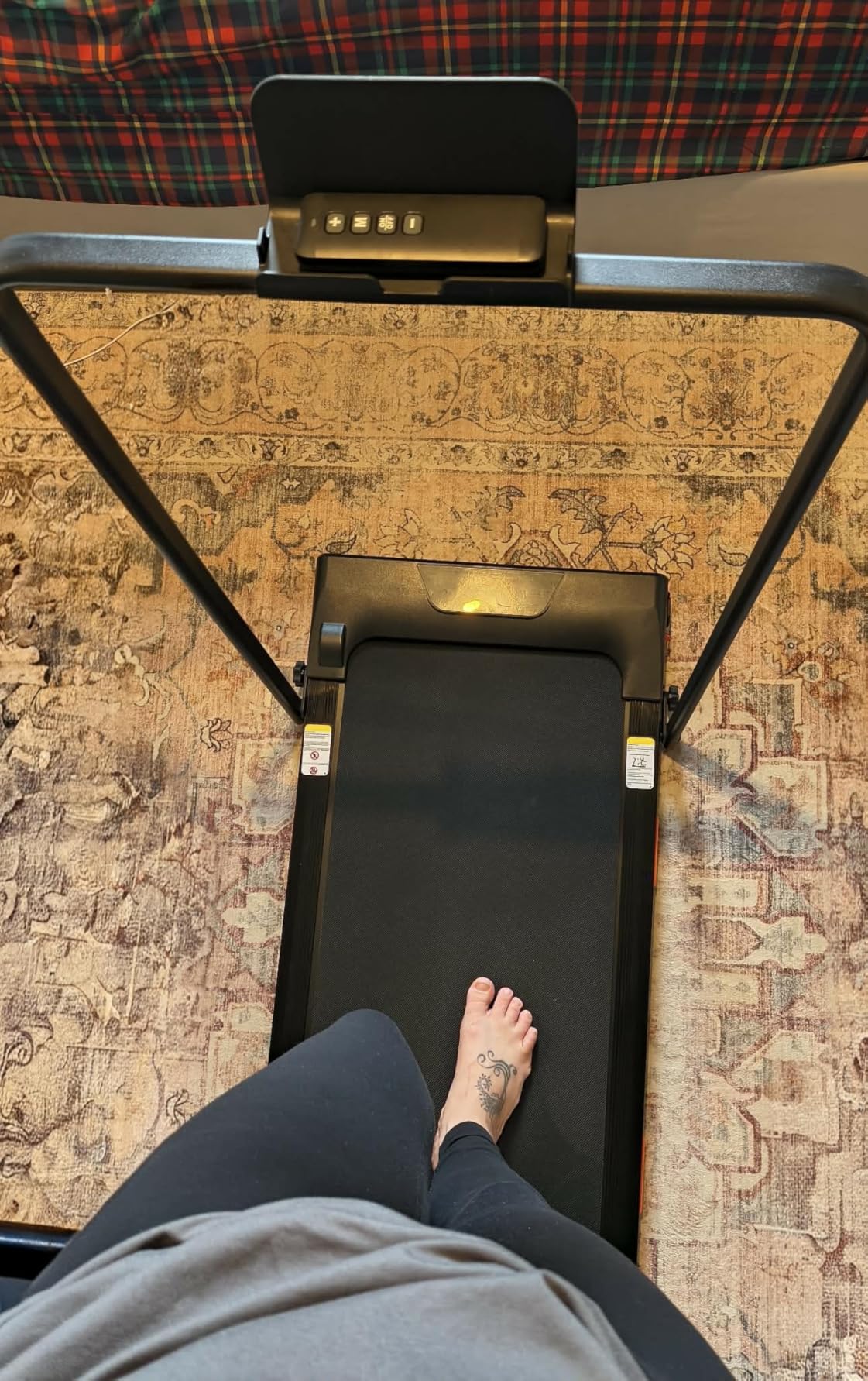 3-in-1 Foldable Treadmill with 300 LBS Capacity, 15% Walking Pad Treadmills for Home and Office, 2.5 HP Under Desk Treadmill with Quiet Brushless customer photo 2