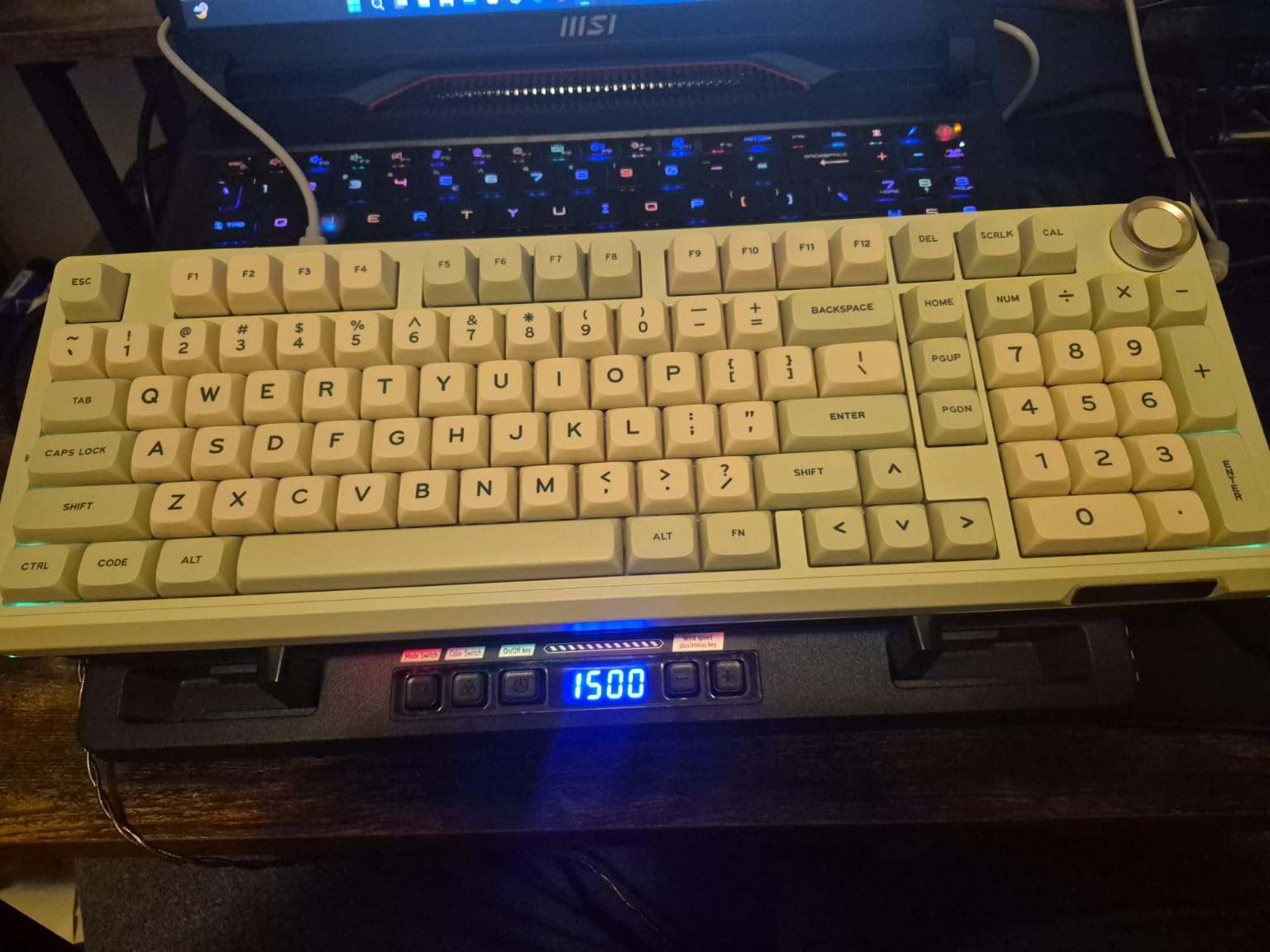 SOLAKAKA KI99 Pro Wireless Mechanical Keyboard Quiet Switch,Hot Swappable Pre-Lubed Switches Silent Keyboard with RGB Backlit,Gasket Structure Computer Gaming Keyboards(BlackBlue, Silent Switch) customer photo 1