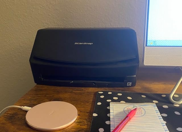 ScanSnap iX2400 High-Speed Simple One-Touch Button Color Document, Photo & Receipt Scanner with 100 Page Auto Document Feeder for Mac or PC, Black customer photo 1