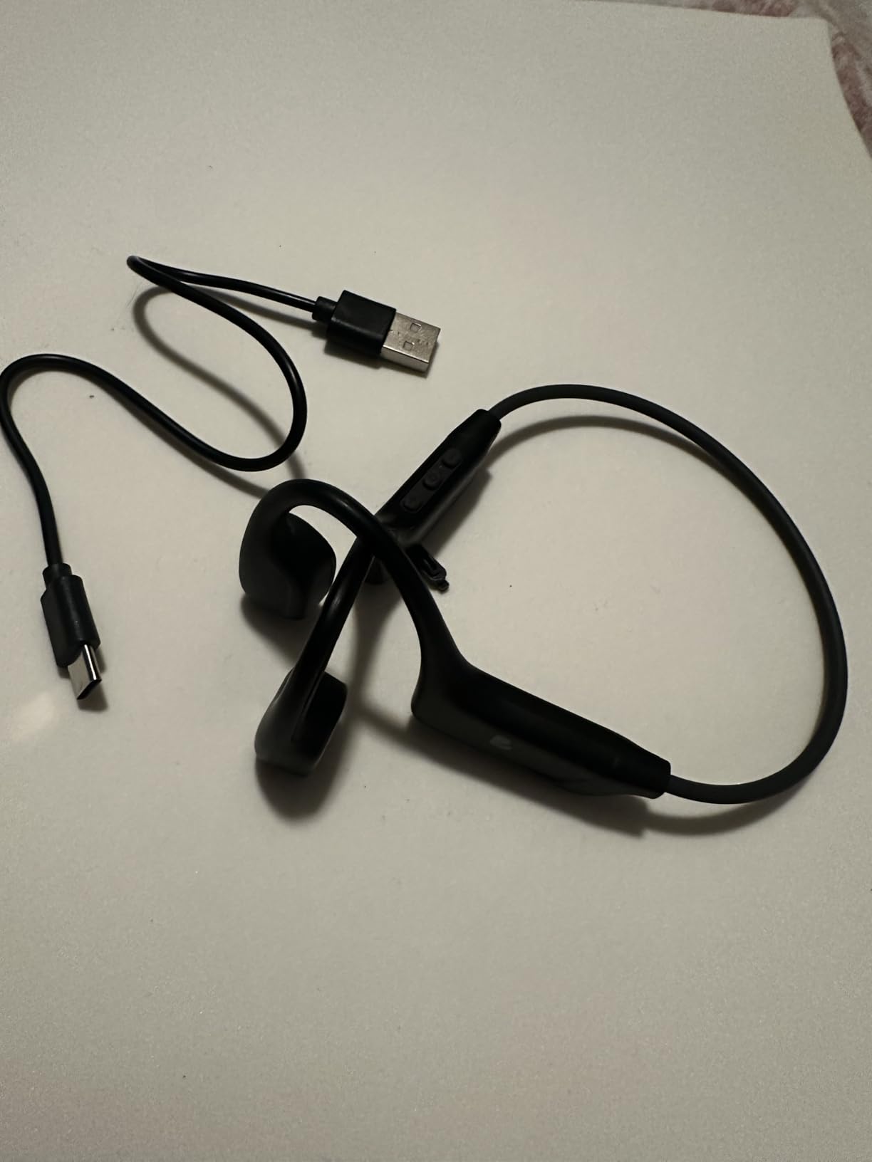 Bone Conduction Headphones, Open Ear Bluetooth Sport Headphones, IPX6 Sweat Resistant, Bluetooth V5.4, 10H Playtime, Comfortable Fit Wireless Earbuds with Mic for Running, Gym, Cycling, Outdoor, Black customer photo 2