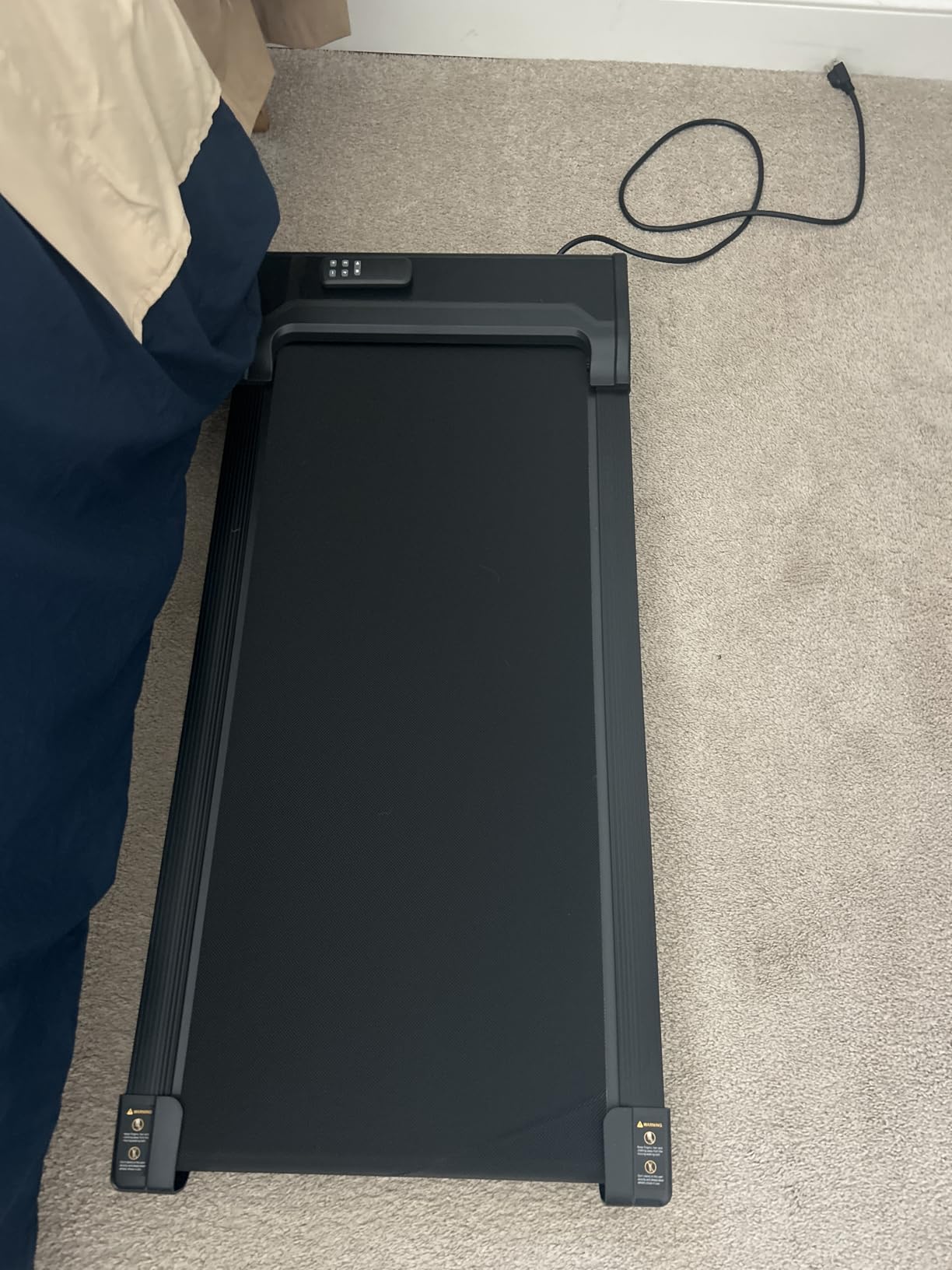 Walking Pad Treadmill for Home - Under Desk Walk Pads with Remote Control Mini Running Portable Electric Machine Adjustable Slim Compact with 0.6-4.0MPH Max up 220 Lbs Modes for Office Small Spaces customer photo 1