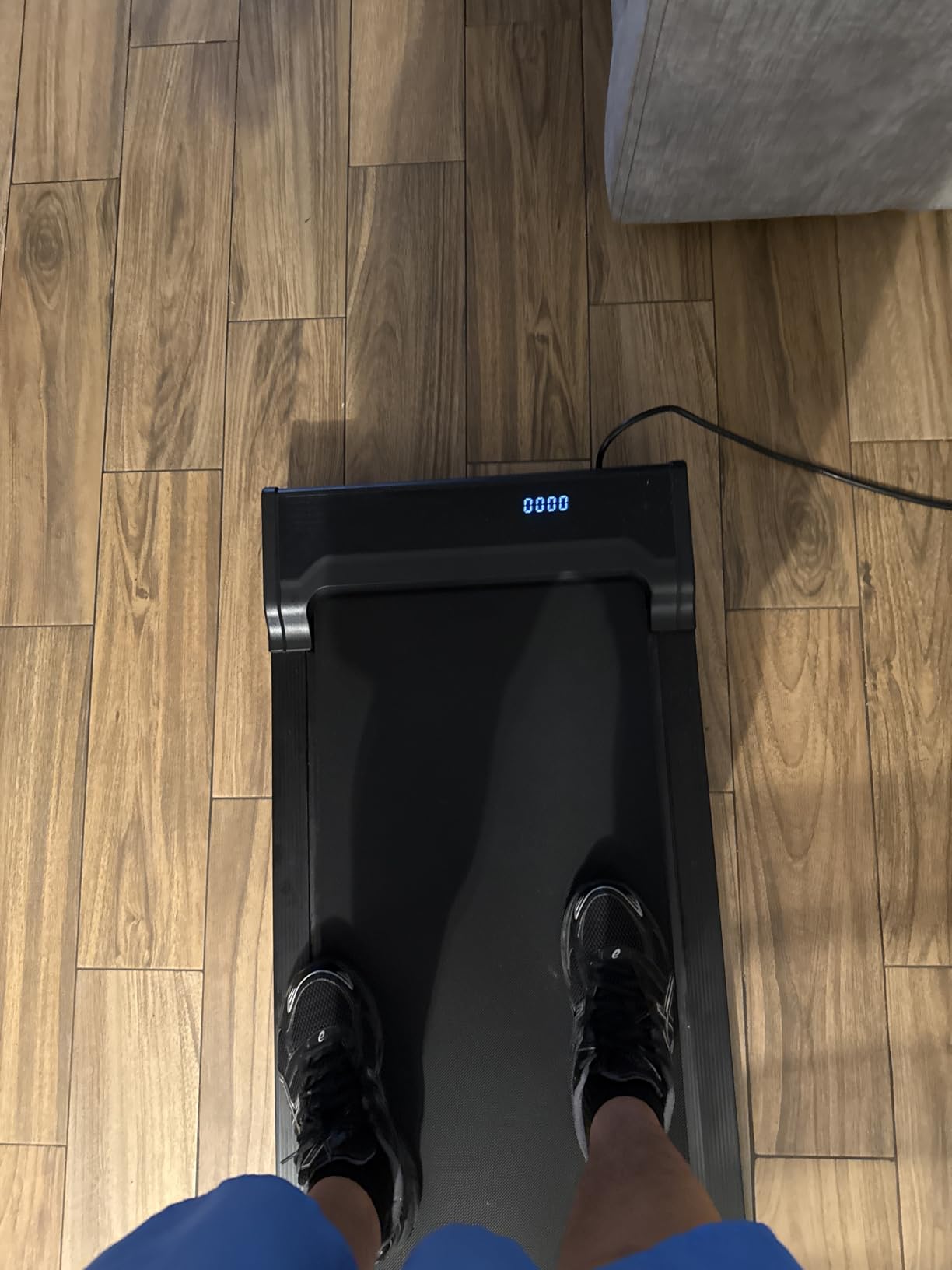 Walking Pad Treadmill for Home - Under Desk Walk Pads with Remote Control Mini Running Portable Electric Machine Adjustable Slim Compact with 0.6-4.0MPH Max up 220 Lbs Modes for Office Small Spaces customer photo 2